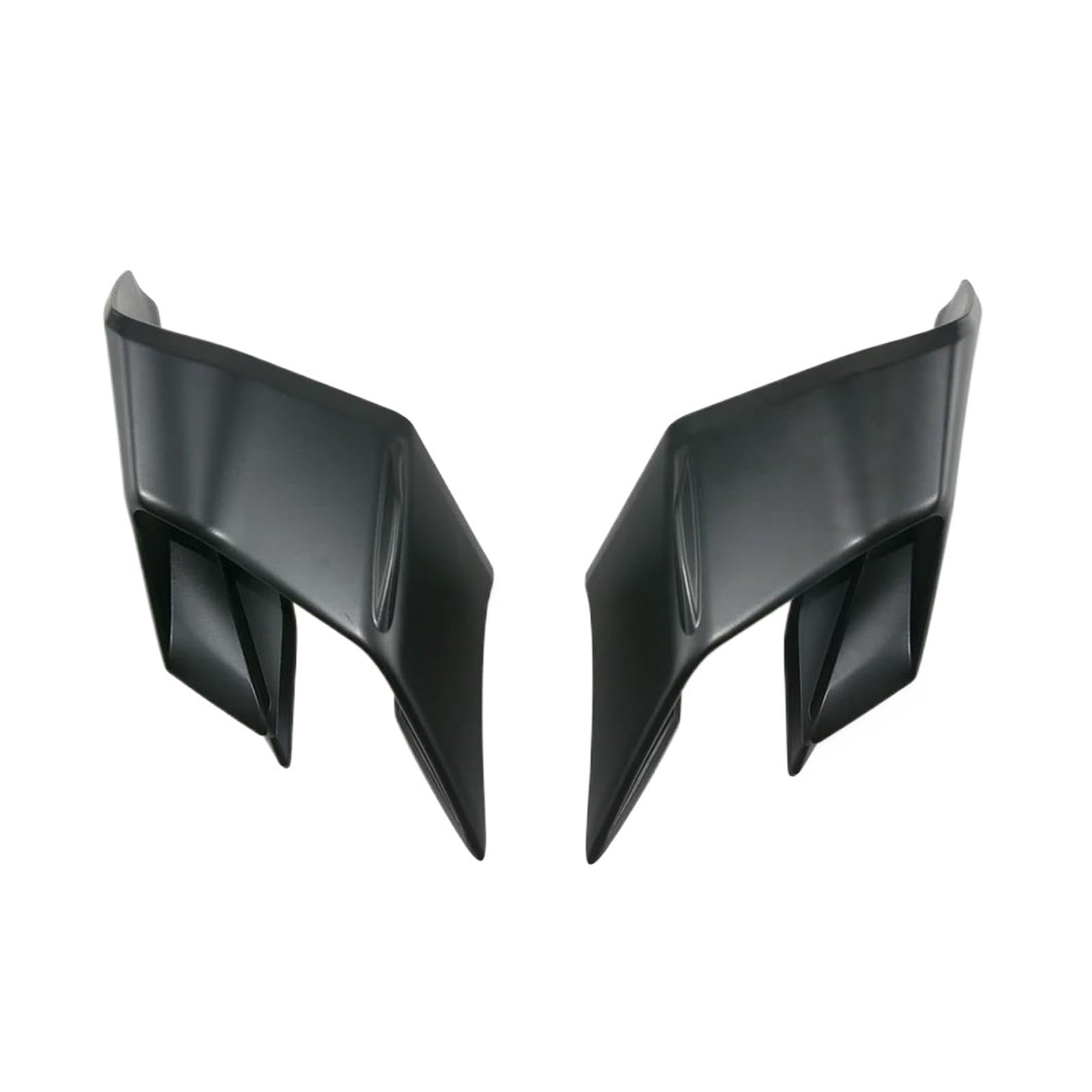 Motorradspoiler Für Yamaha YZF-R1/R1M 2015-2023 Motorrad Vorderseite Spoiler Fin Trim Abdeckung Winglet Aerodynamische Flügel Kit(Black) von SIBOUOU