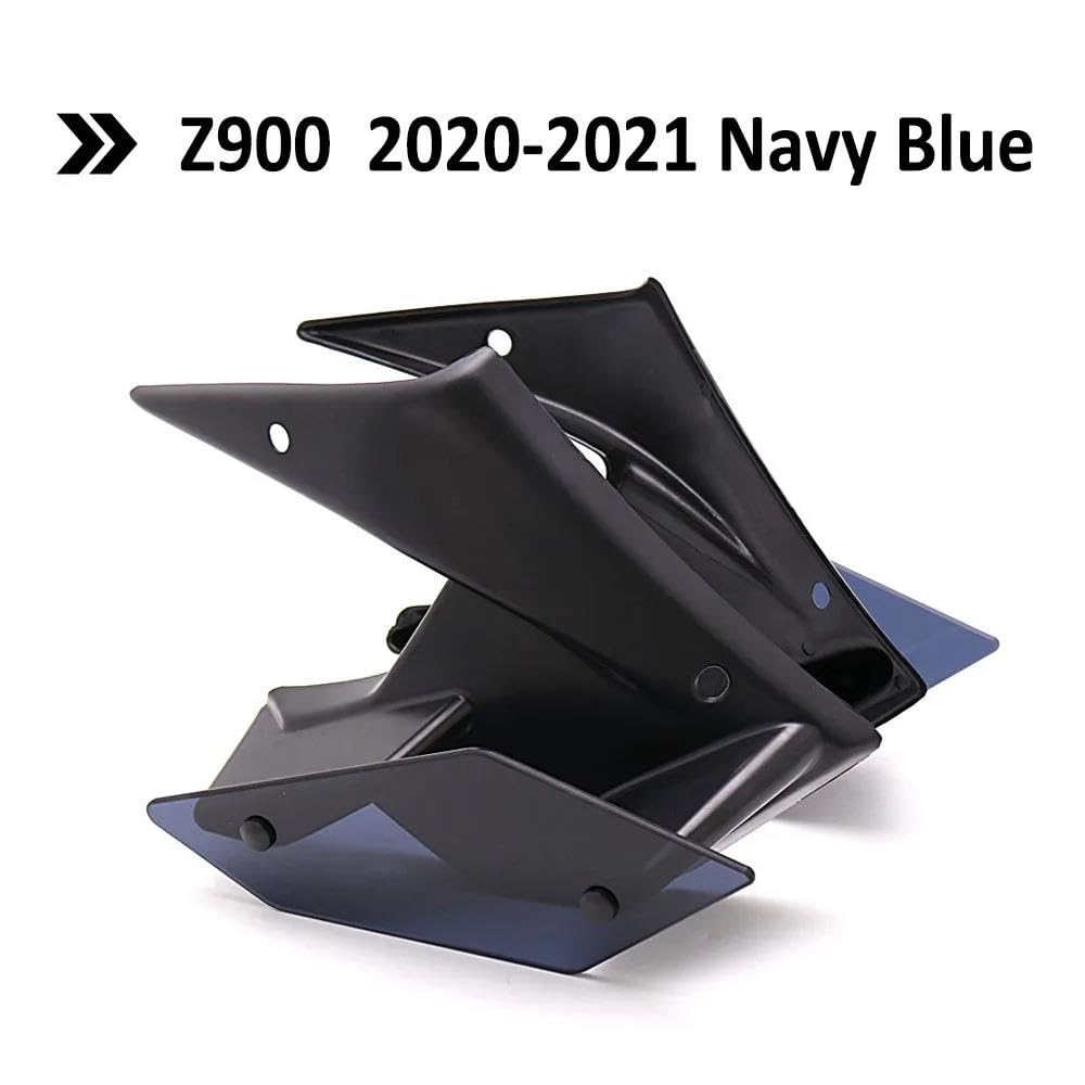 Motorradspoiler Für Z 900 Z900 2020 2021 Motorrad Teile Seite Abtrieb Nackt Spoiler Winglet Fixed Wing Winglet Verkleidung Flügel(20-21 Navy Blue) von SIBOUOU