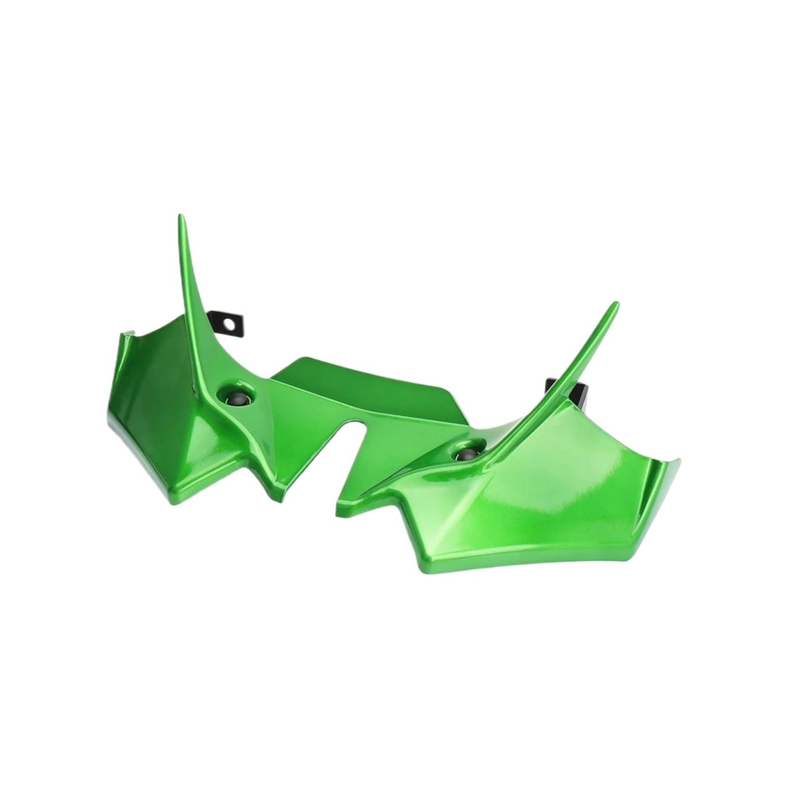 Motorradspoiler Für Z650 2021-2024 ABS Unten Winglet Aerodynamische Flügel Kit Spoiler Windabweiser Front Verkleidung Motorrad Zubehör(Green) von SIBOUOU