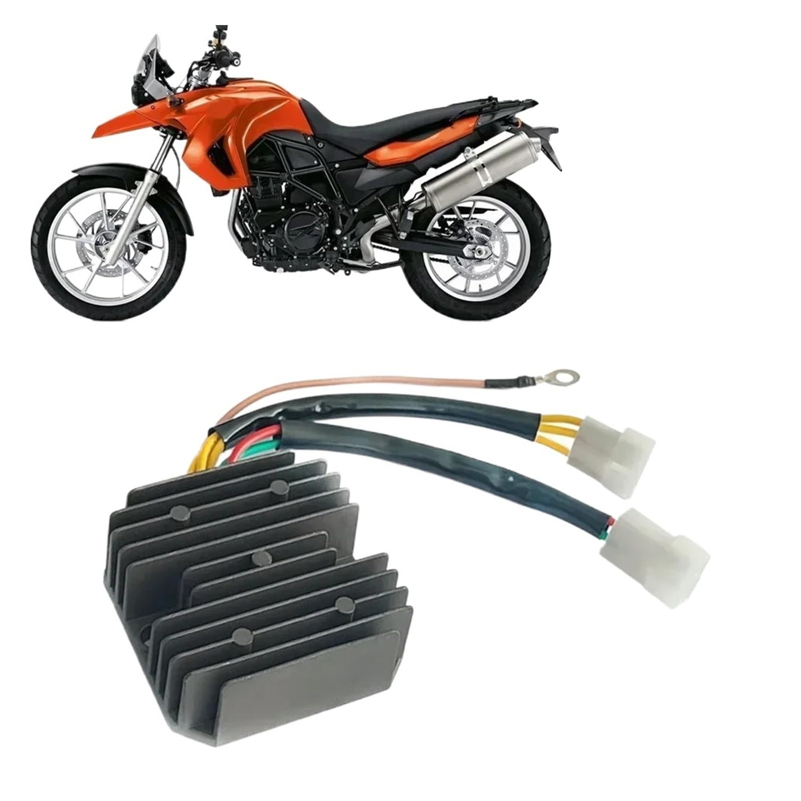 Spannungsregler Gleichrichter Motorrad-Spannungsgleichrichter-Regler, 12 V, Aluminium-Gleichrichter, Für F650GS F650ST Road Funduro Für F650CS F650 1993–1998 von SIBOUOU