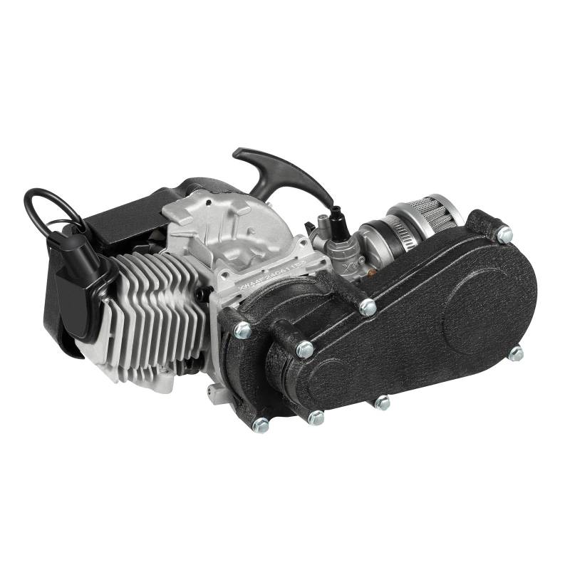 SICHENSH 49CC Einzylinder Complete Engine Motor Kit, Mini Benzinmotor, 2-Takt Engine Komplettmotoren Motor mit CVT-Getriebe, Einzylinder Complete Engine Motor für ATV oder Scooter von SICHENSH