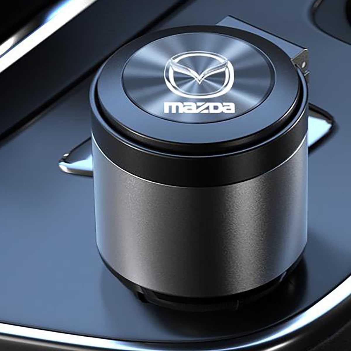 SICUEAUA Auto Aschenbecher Für Mazda 2 3 5 6 Cx7 Cx5 Cx9 Cx-5 Cx3 MX-5 CX30, Tragbare Rauchfrei Stand Zylinder Zigarette Abfalleimer Auto Innen Zubehör von SICUEAUA