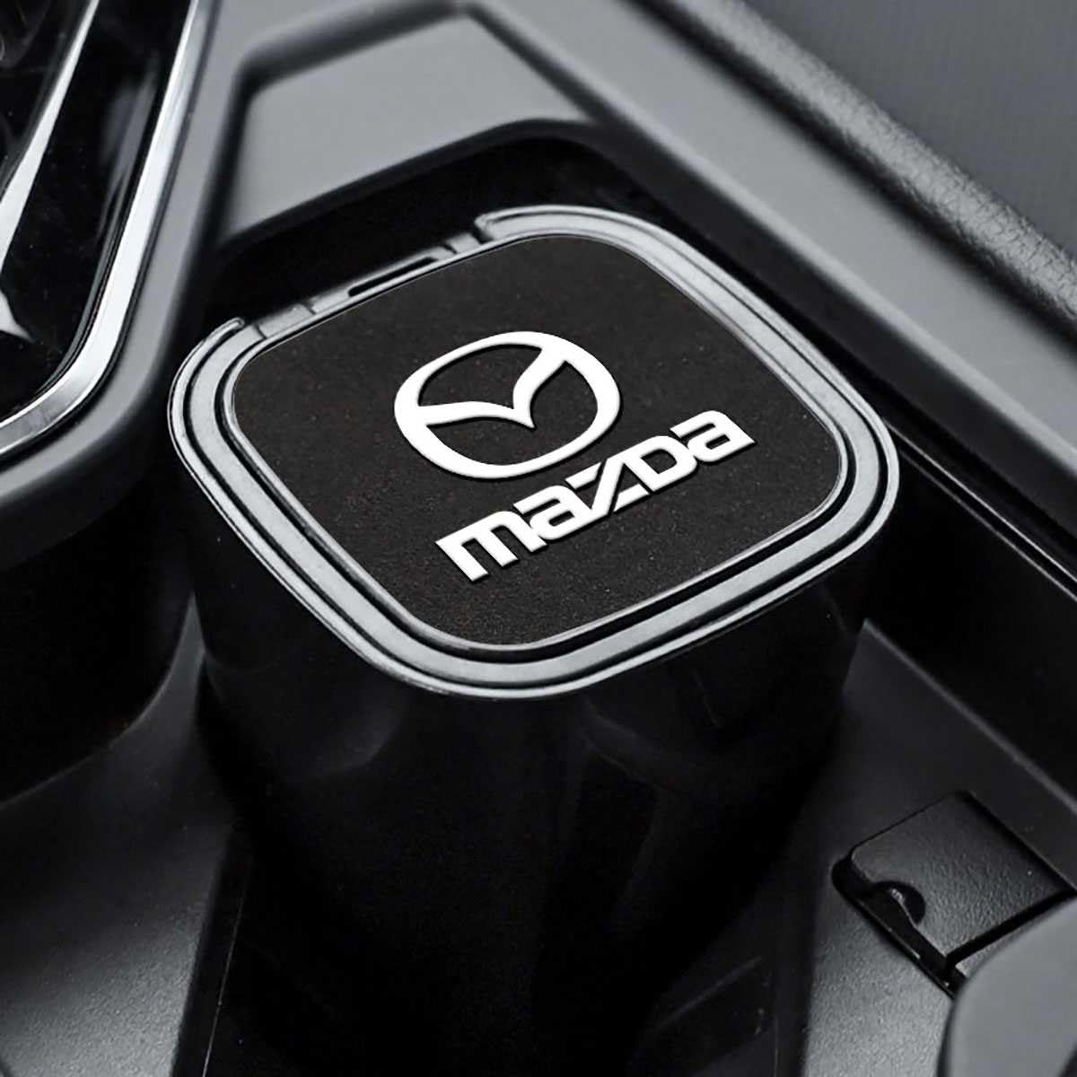 SICUEAUA Auto Aschenbecher Für Mazda 2 Mazda 3 MS Mazda 6 CX-5 CX5, Tragbare Rauchfrei Stand Zylinder Zigarette Abfalleimer Auto Innen Zubehör von SICUEAUA