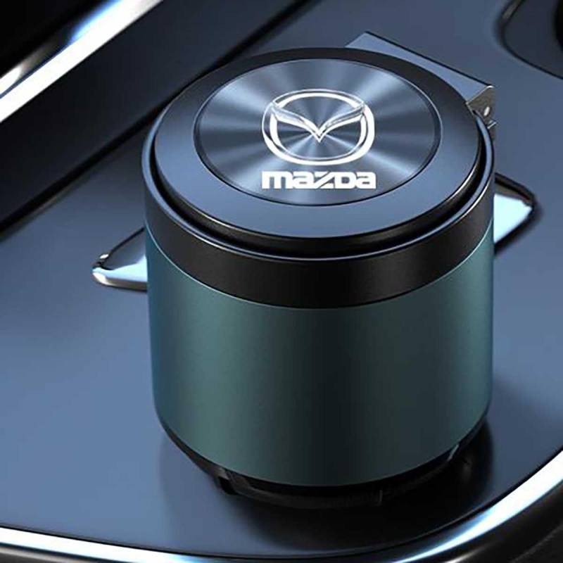 SICUEAUA Auto Aschenbecher Für Mazda Cx7 Cx5 Cx9 Cx-5 Cx3 MX-5, Tragbare Rauchfrei Stand Zylinder Zigarette Abfalleimer Auto Innen Zubehör von SICUEAUA