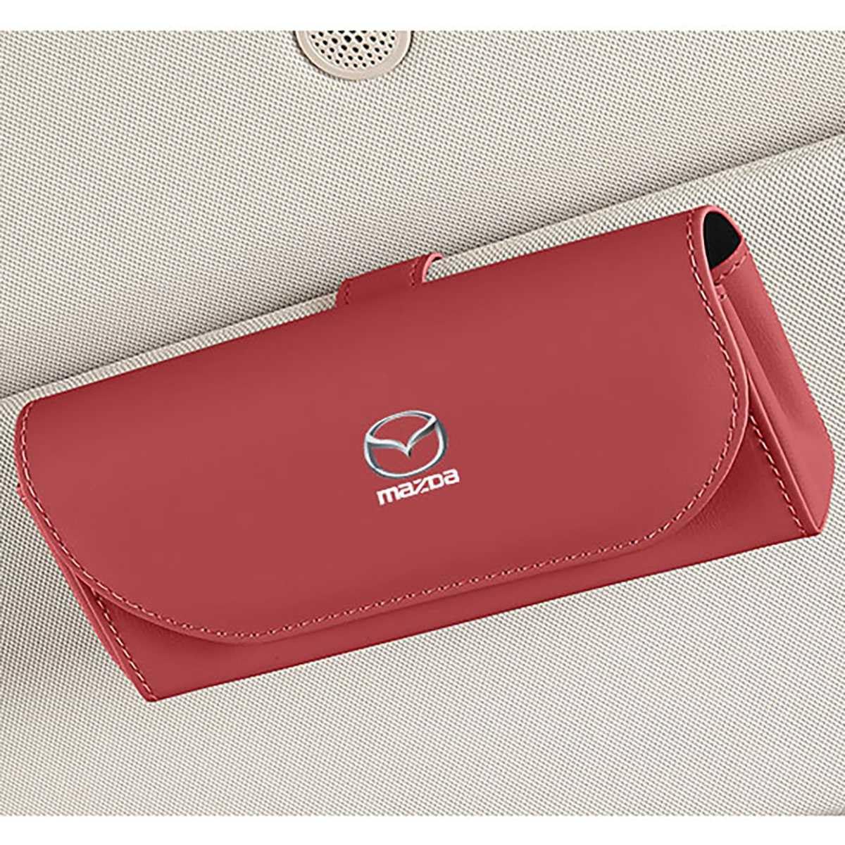 SICUEAUA Brillenhalter für Mazda CX-3 CX-30 CX-4 CX-5 CX-50 CX-60 CX-7 CX-8 CX-9 CX-90, Auto Sonnenblenden Brillenclip, Ticketkarten Clip von SICUEAUA