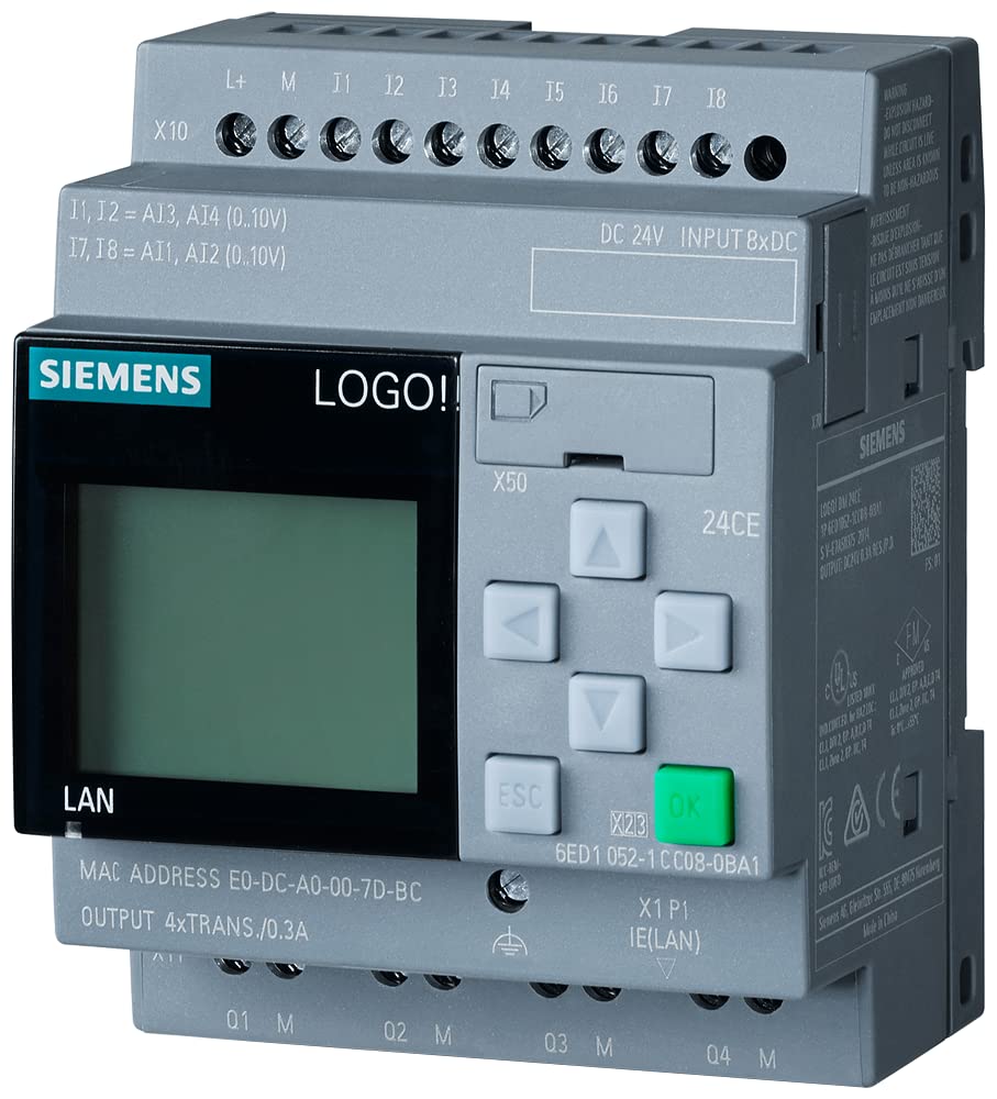 LOGO! 24CE, Logikmodul, Display SV/E/A: 24V/24V/24 von SIEMENS