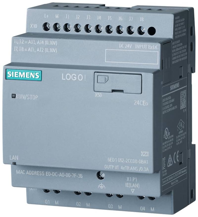 LOGO! 24CEo, Logikmodul, ohne Display, SV/E/A: 24V von SIEMENS