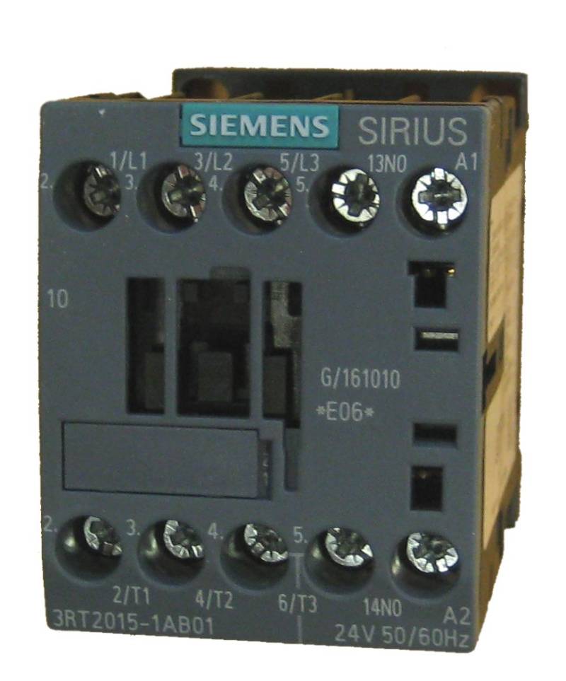 Siemens 3RT20151AB01 Leistungsschütz, 3kW, 1S, 24V AC, 50/60Hz von SIEMENS