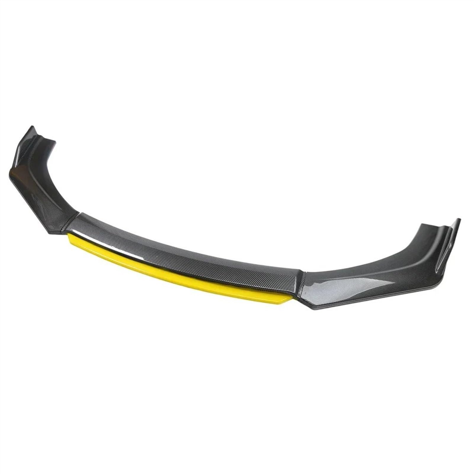 Auto Frontstoßstange Spoiler 4 Pcs Für Civic Sedan 4Dr 2016-2018 Auto Vorderen Stoßfänger Lip Spoiler Splitter Diffusor Lip Body Kit Front Spoiler Stoßstangen Schutz Frontlippe Spoiler(Carbon Yellow) von SIFUSM