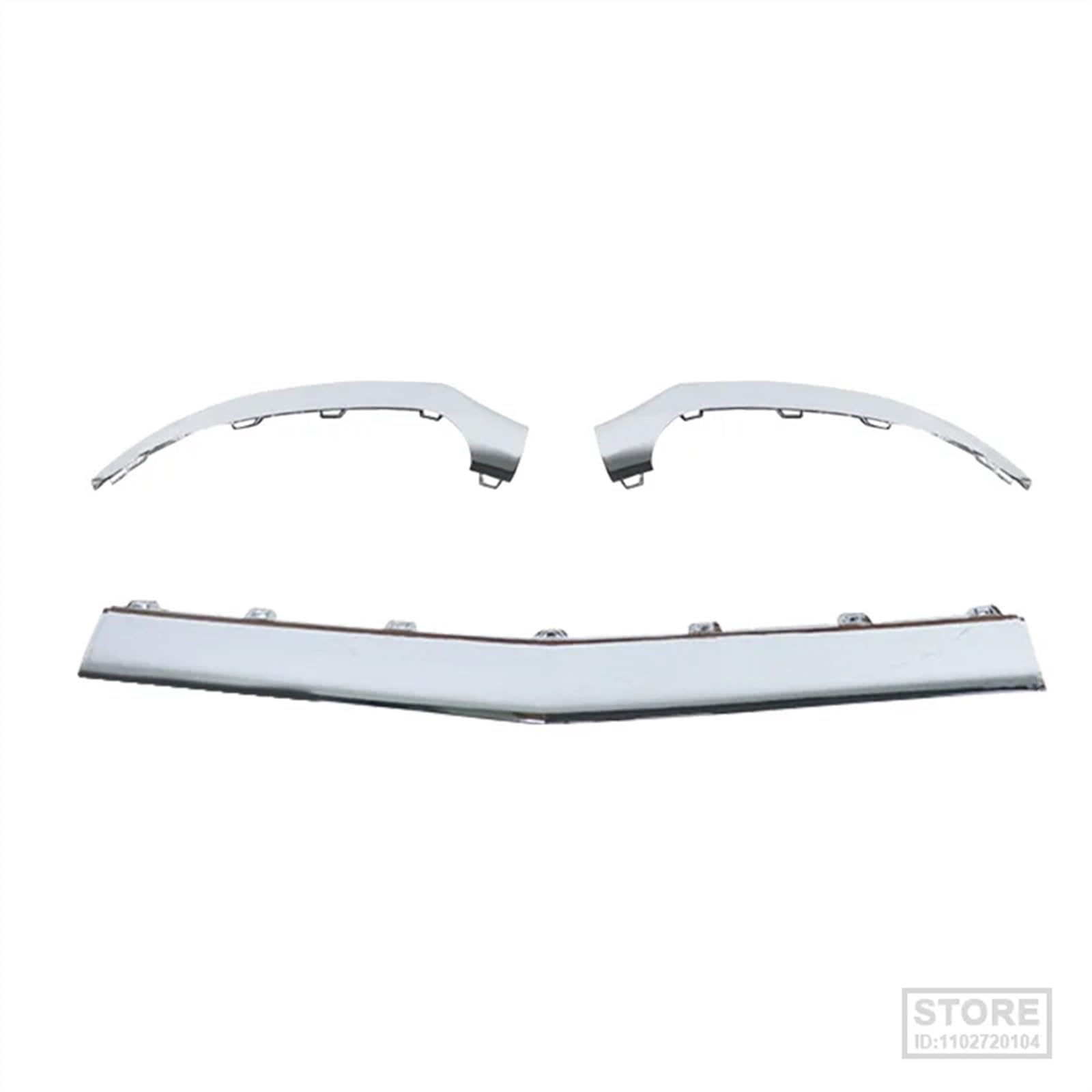 Auto Frontstoßstange Spoiler Auto-Frontspoiler-Diffusor Chrom-Stoßstangenlippe Für Benz Für CLS W218 C218 X218 260 320 Auto-Frontspoiler 2188851574 2188851674 Frontlippe Spoiler(Silver 3 Set) von SIFUSM