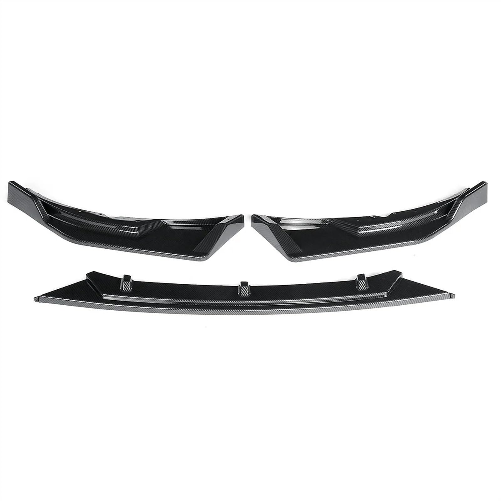 Auto Frontstoßstange Spoiler Auto Frontspoiler Lip Protector Kinn Splitter Deflektor Lip Guard Trim Für Jaguar Für XE 2020-2021 Auto Außen Teile Frontlippe Spoiler(Kohlefaser-Optik) von SIFUSM