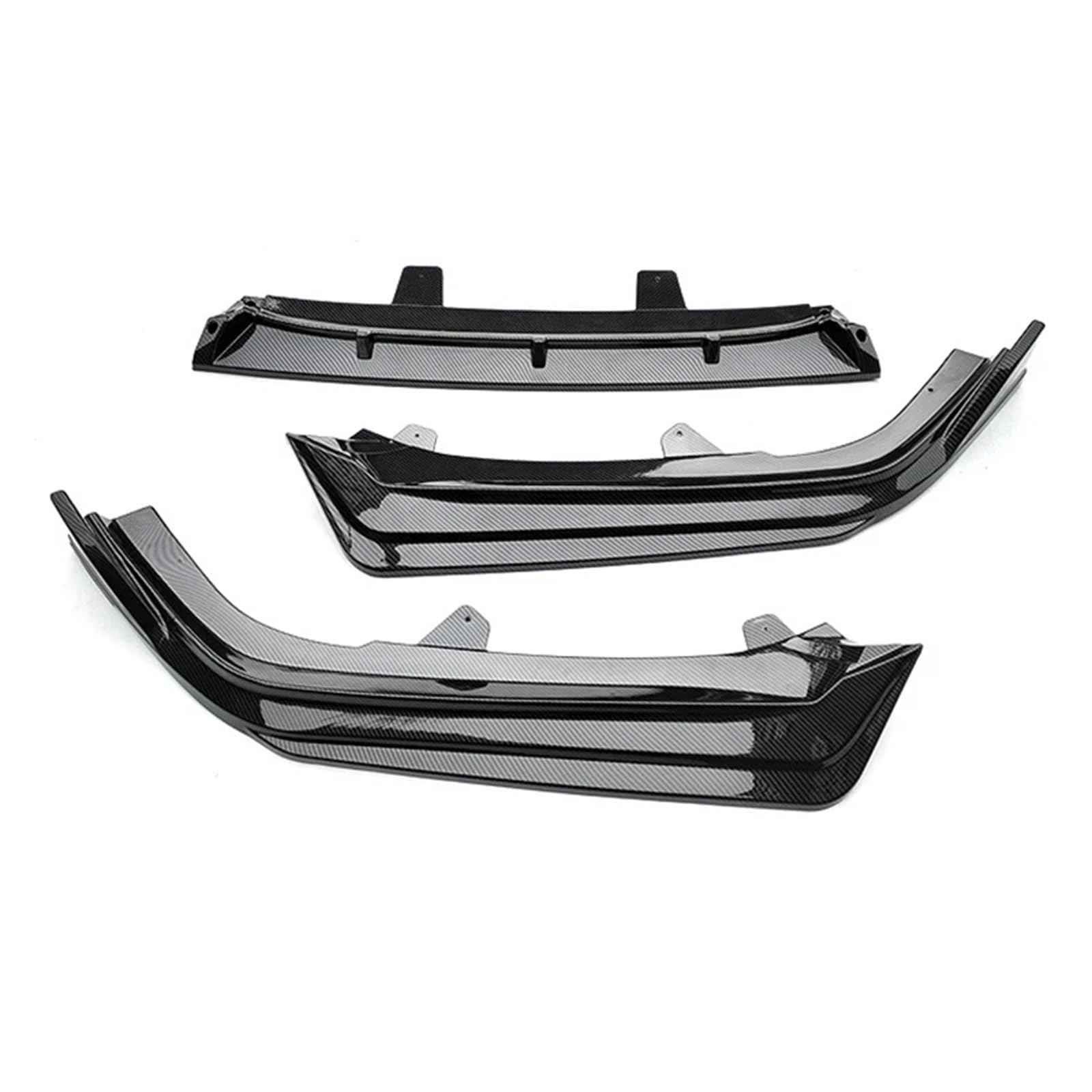 Auto Frontstoßstange Spoiler Auto Frontspoilerlippe Splitter Deflektor 3STK Für Accord 10.5th Gen 2021-2022 Guards Body Kit Auto Außenzubehör Frontlippe Spoiler(Carbon Look) von SIFUSM