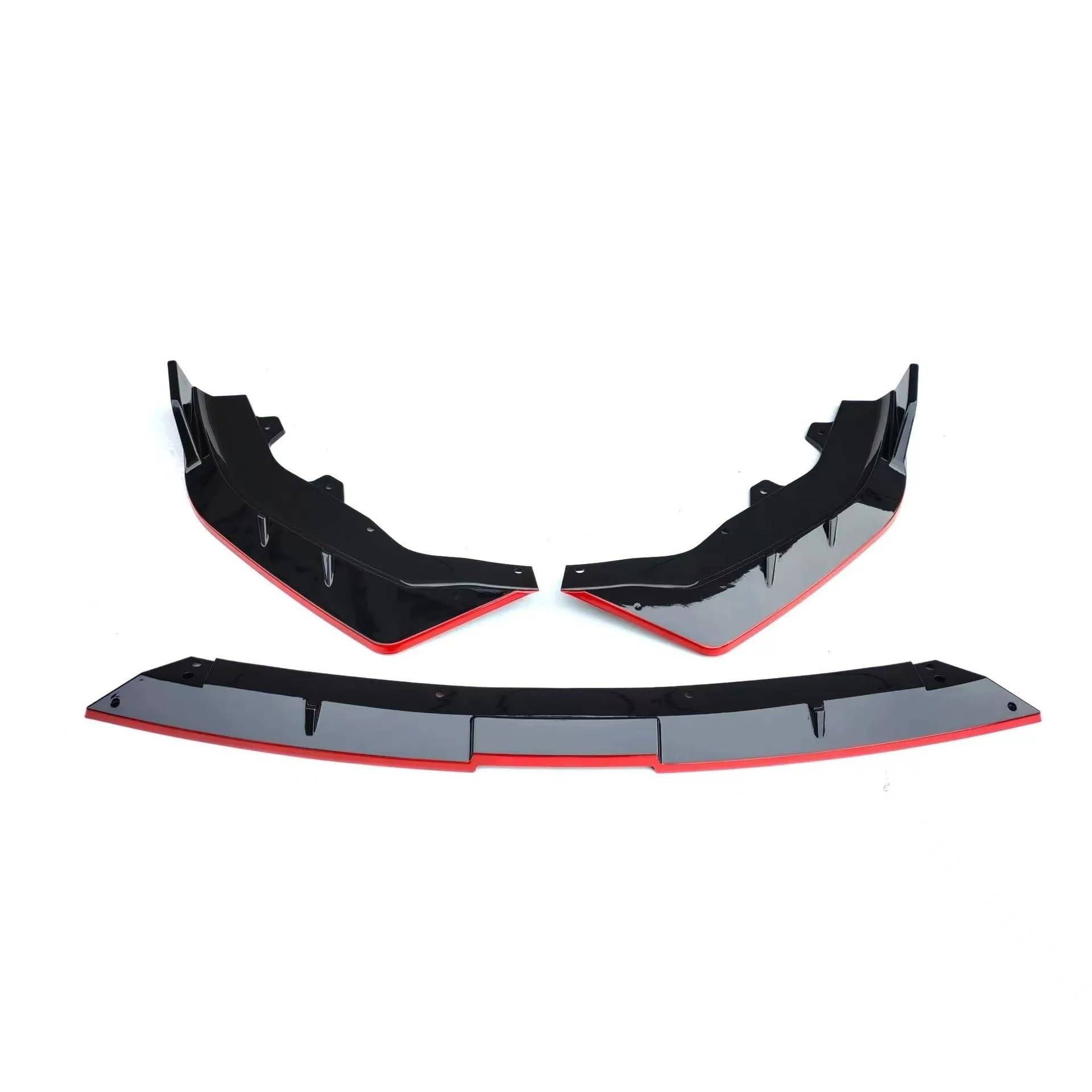 Auto Frontstoßstange Spoiler Für Chang AN Für Uni-V 2022 2023 2024 3 Teile/Satz Auto Vorderen Stoßfänger Lippe Kinn Spoiler Splitter Diffusor Tuning Auto Zubehör Teile Frontlippe Spoiler(Black Red) von SIFUSM