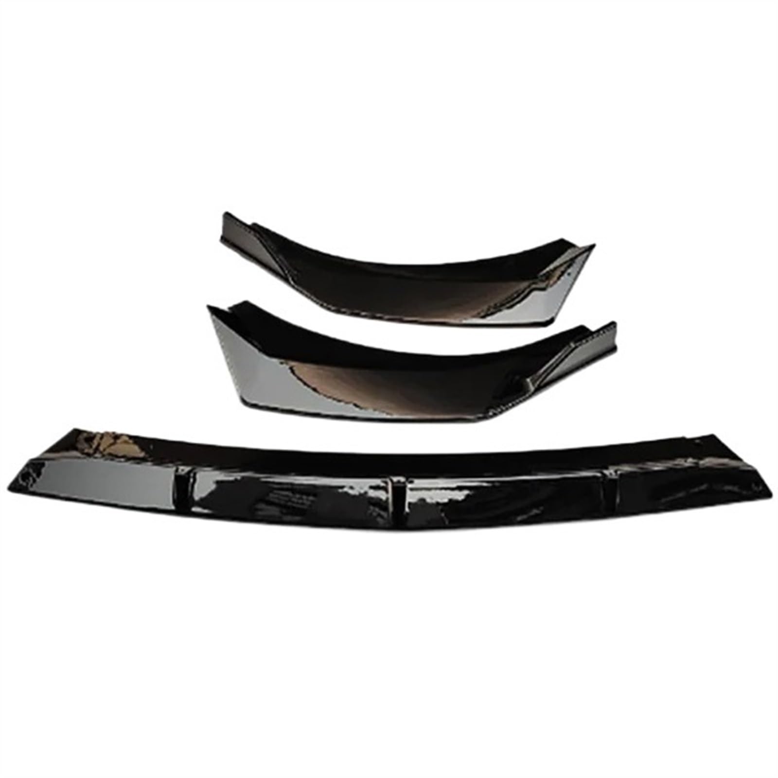 Auto Frontstoßstange Spoiler Für Hyundai Für Elantra CN7 2021 2022 Bodykit Auto Vorderen Stoßfänger Spoiler Splitter Lippe Kinn Diffusor Protector Schutz Zubehör Frontlippe Spoiler(Glossy Black) von SIFUSM