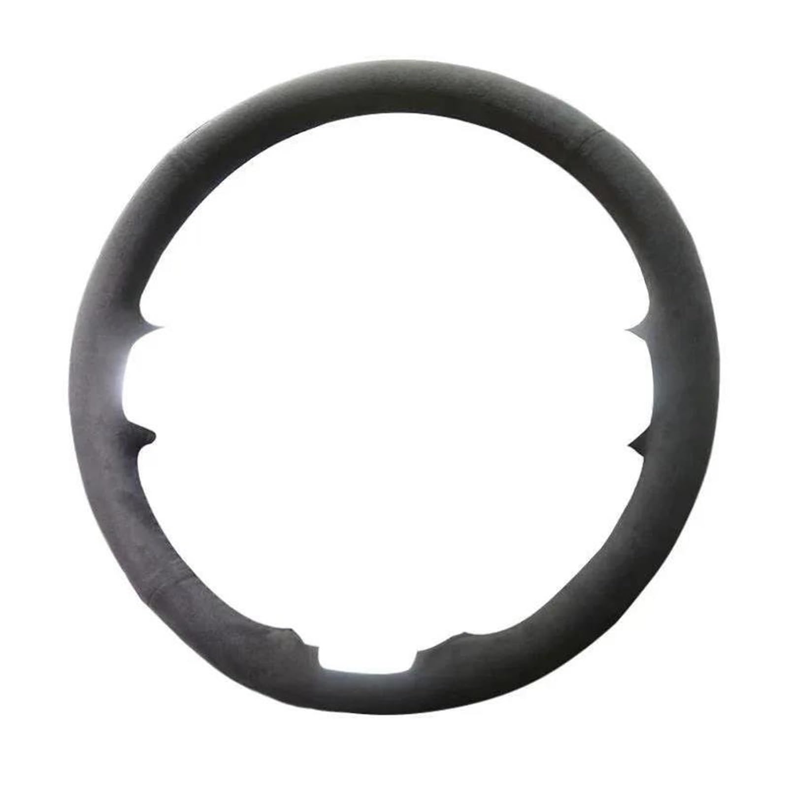 Auto Lenkradabdeckung Auto-Lenkradbezug für 986 1998-2004, DIY-Autoinnenausstattung, handgenäht, echtes Leder, rutschfest, atmungsaktiv Lenkradschoner(Black Soft Suede) von SIFUSM