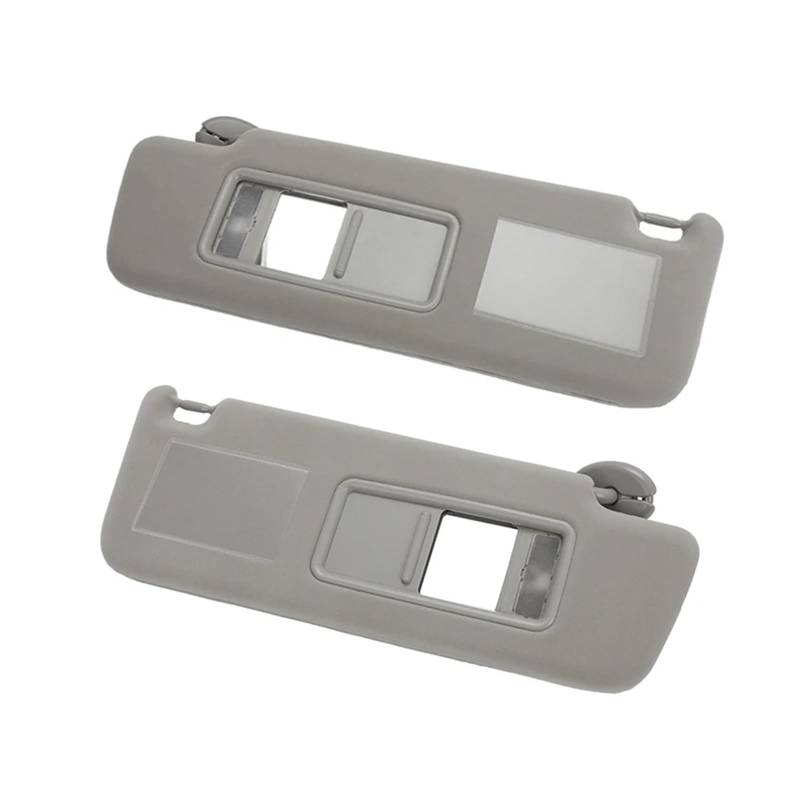 Sonnenblende 2003-2009 Für Toyota Für Land Für Cruiser Für Prado LC 120 Sonnenblende Mit Lampe Seite Fahrer Beifahrer Seite Sonnenblende Extender Anti-Blende Abdeckung Sonnenblende(Gray 1 Pair) von SIFUSM