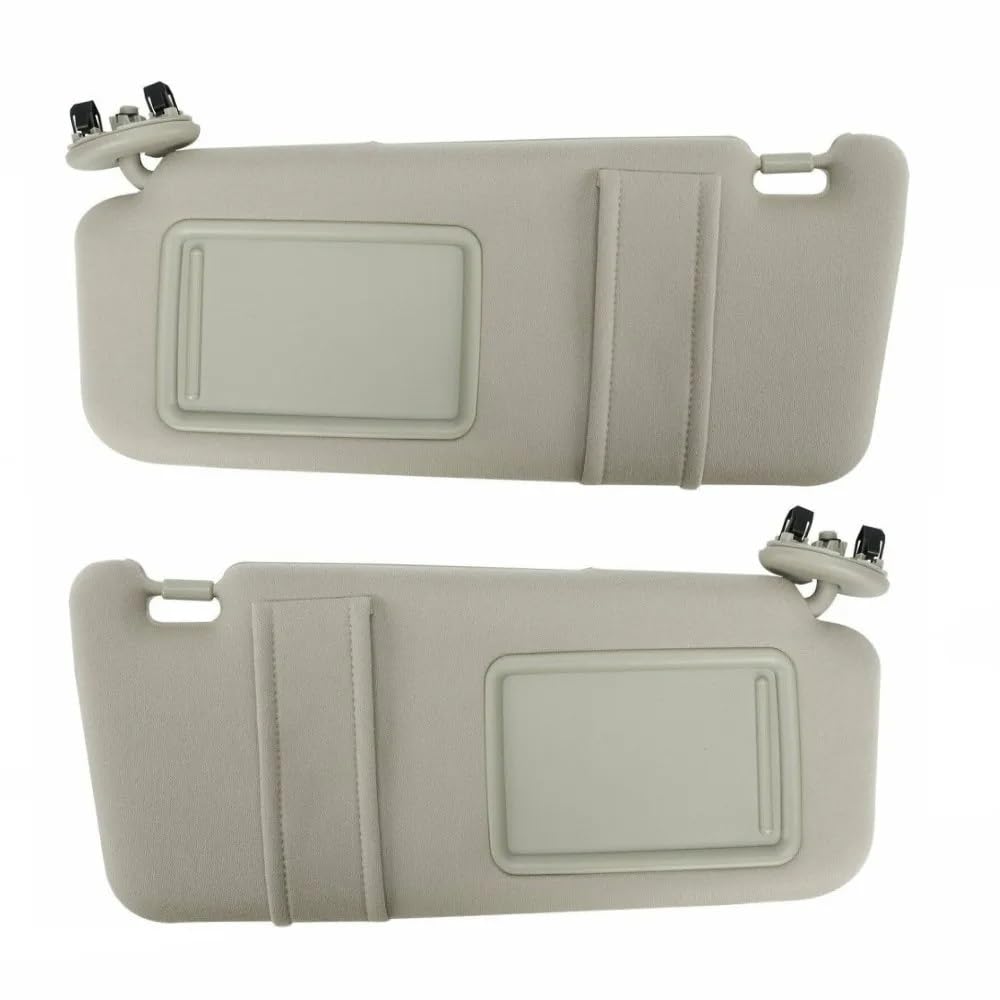 Sonnenblende 74320-06780-B0 Beige Grau Auto Sonnenblende Schatten Spiegel Für Toyota Für Camry 2007-2011 Für Fahrer Passagier Links Rechts Seite Abdeckung Sonnenblende(Beige Left and Right) von SIFUSM