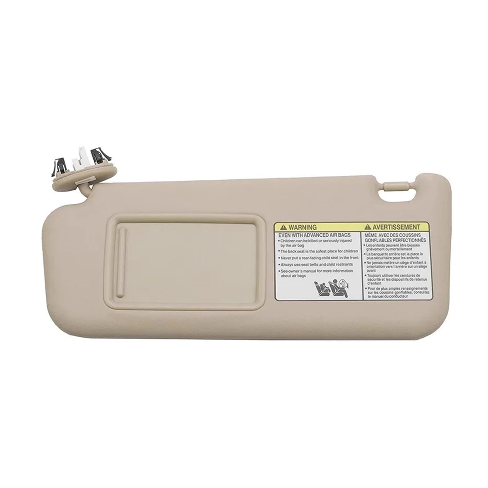 Sonnenblende Auto Zubehör Für Toyota Für RAV4 2006-2012 Mit EINEM Make-Up Spiegel Sonnenblende Abdeckung Sonnenblende(Beige Left) von SIFUSM