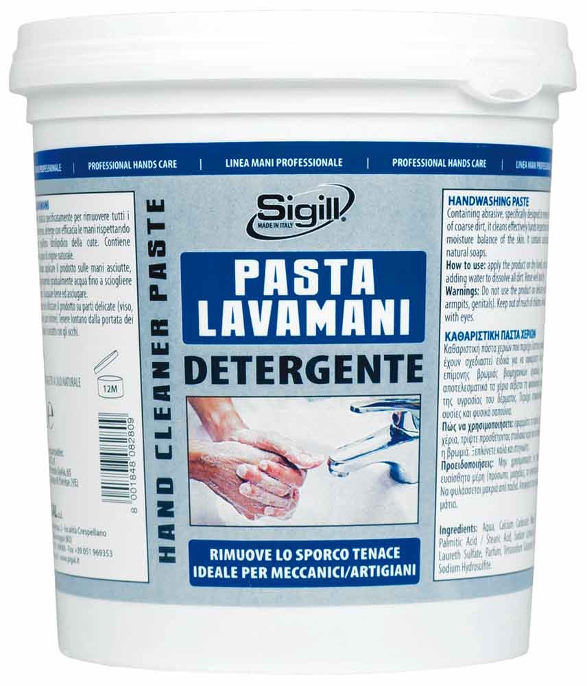 SIGILL, Traditionelle Lavamani-Paste, ideal für Mechaniker und Handwerker, entfernt Schmutz, ideal zum Polieren von Fliesen und Wänden, hergestellt in Italien, 1 l von SIGILL