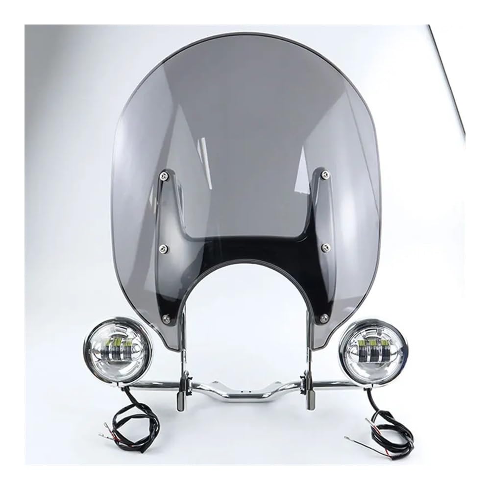 Motorcycle WindScreen Screen Motorrad Fit R 18 Nebel Lampe Windschutzscheibe Spezielle Halterung Kit Cruising Transparente Windschutzscheibe Für R18 Classic 100 Jahre 2020-2023 von SIGRIDS