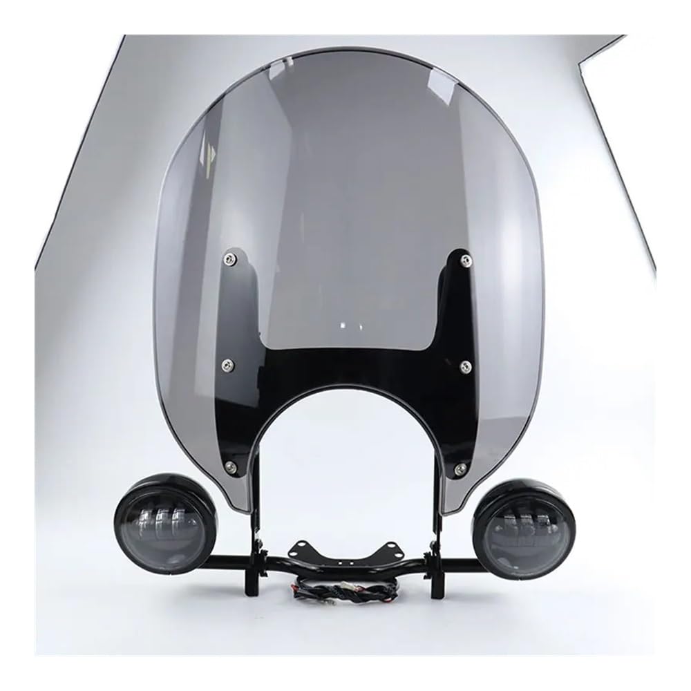 Motorcycle WindScreen Screen Motorrad Fit R 18 Nebel Lampe Windschutzscheibe Spezielle Halterung Kit Cruising Transparente Windschutzscheibe Für R18 Classic 100 Jahre 2020-2023 von SIGRIDS