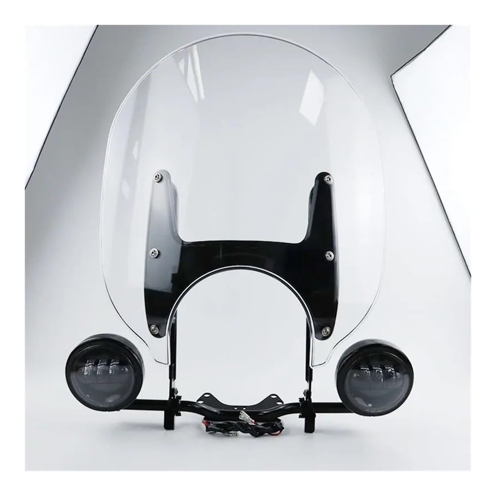 Motorcycle WindScreen Screen Motorrad Fit R 18 Nebel Lampe Windschutzscheibe Spezielle Halterung Kit Cruising Transparente Windschutzscheibe Für R18 Classic 100 Jahre 2020-2023 von SIGRIDS