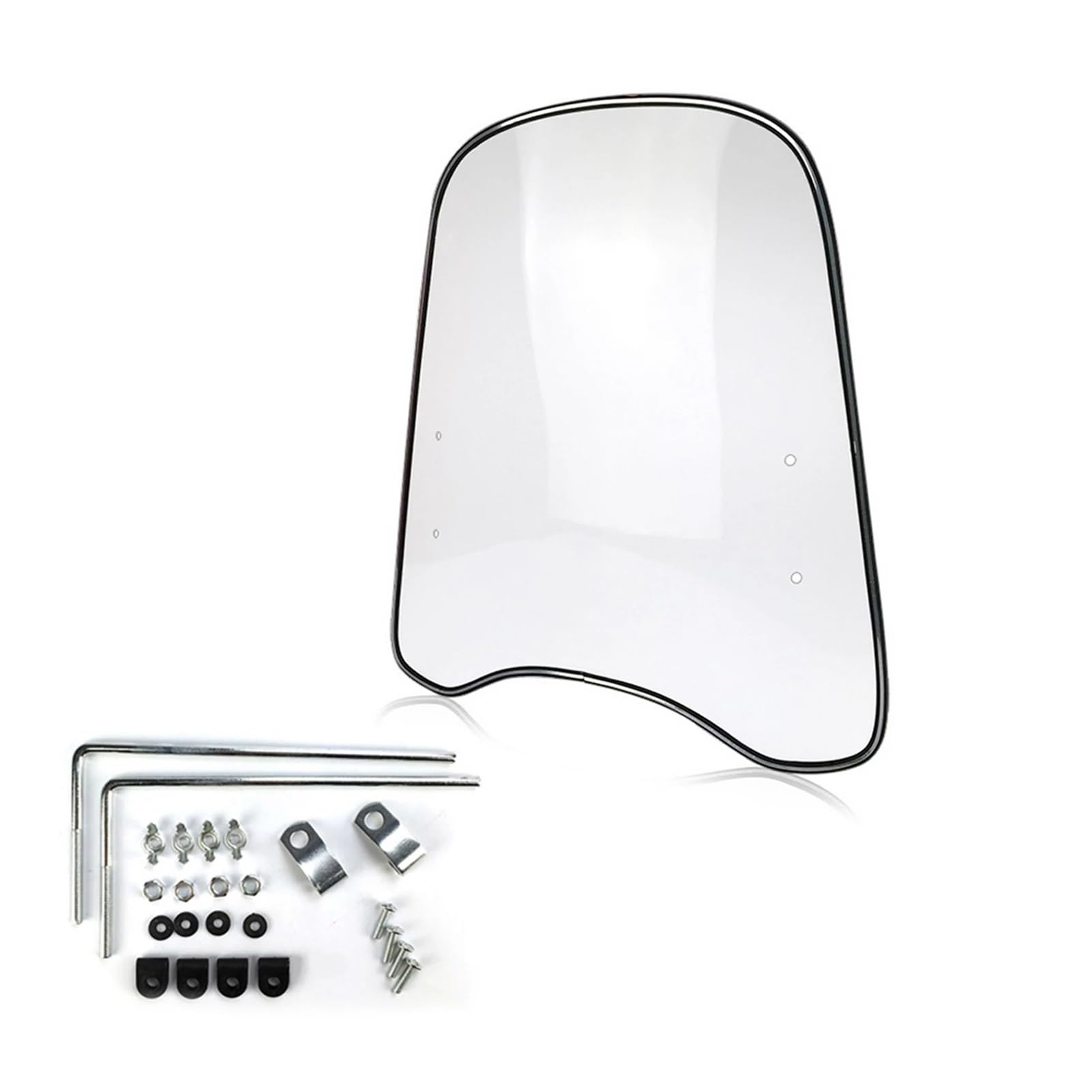 Motorcycle WindScreen Screen Motorrad Windschutzscheibe Transparente Verlängerung Spoiler Universal PC Windschutzscheibe Verbreiterte Kanten Windabweiser Für Motorrad von SIGRIDS