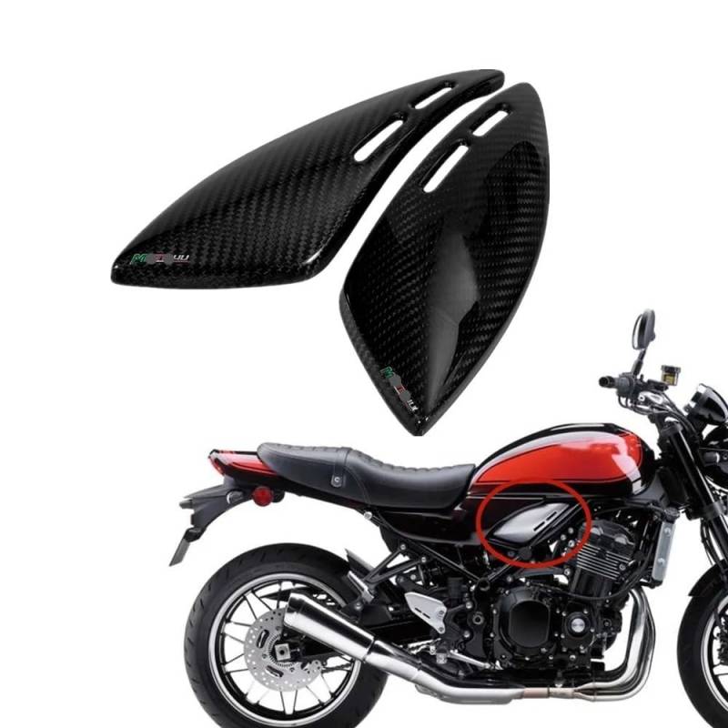 Motorrad Verkleidungs Haube Real Carbon Fiber Tank Seitenteile Abdeckung Für Ka&wasaki Z900RS 2018 2019 2020 von SIGRIDS