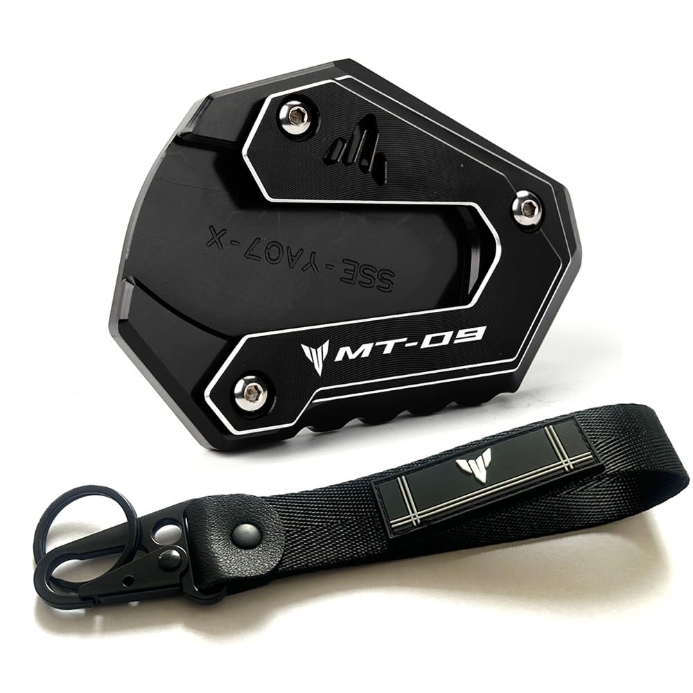 Motorrads Ständerpolster Verlängerung Für Yam&aha MT09 SP 2023 MT 09 2022 Tracer MT-09 SP FZ09 2015-2023 Motorrad Kickstand Fuß Seite Stehen Verlängerung Pad Schlüsselanhänger von SIGRIDS