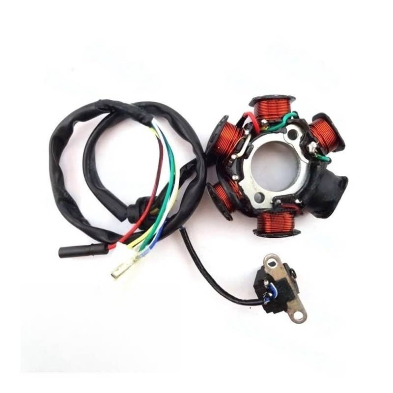 Statorspule Stator Spule Für GY6 50cc Zündung Stator Magneto Spule 6 Pole Für Moped Roller Sunl Roketa Buggy Quad Motorrad Motocross von SIGRIDS