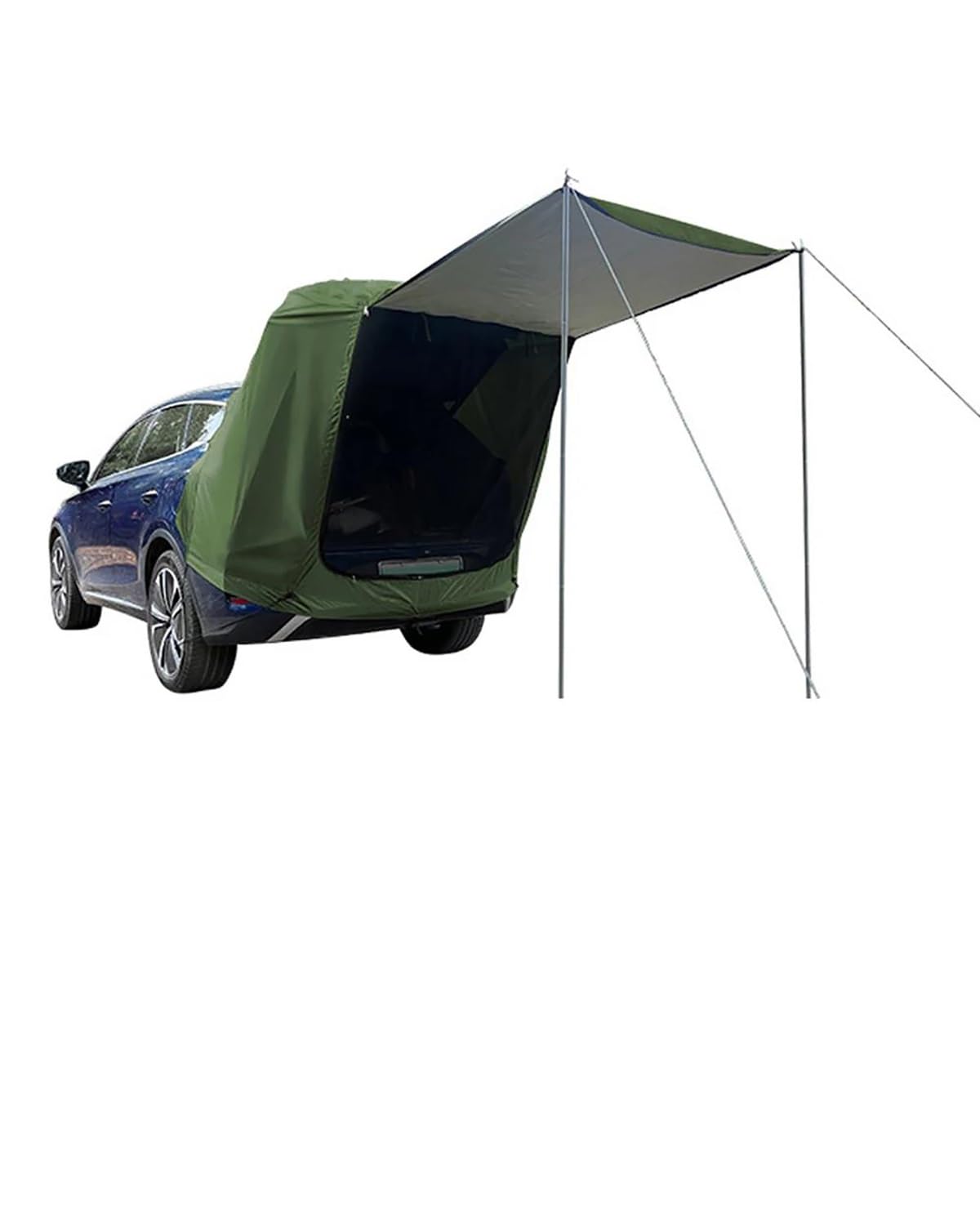 SIJYG1 Auto-Markise Outdoor-Auto-Heckzelt Camping Picknick Auto-Heckzelt mit Baldachin Auto-Heckverlängerungszelt sonnensicher regensicher Auto-Heckzelt(Army Green) von SIJYG1