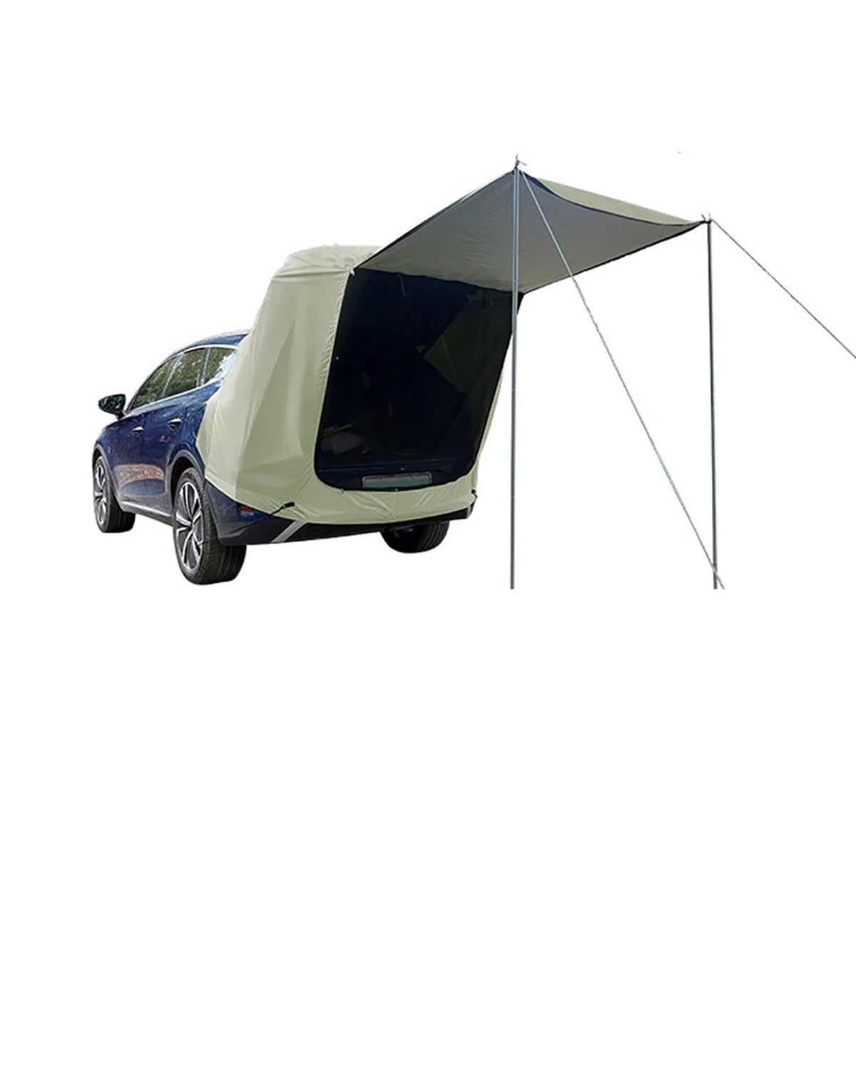 SIJYG1 Auto-Markise Outdoor-Auto-Heckzelt Camping Picknick Auto-Heckzelt mit Baldachin Auto-Heckverlängerungszelt sonnensicher regensicher Auto-Heckzelt(White) von SIJYG1