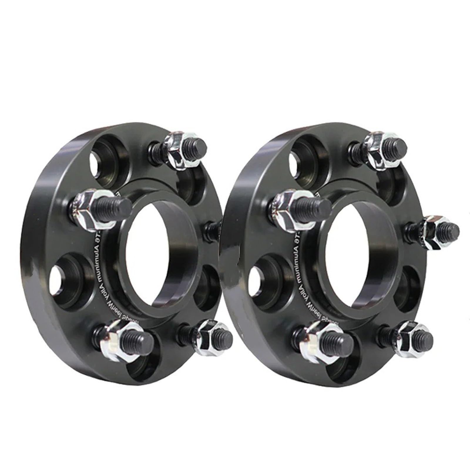 5 Lug Suit Für Tesla Für Modell S Für Modell X M14xP1.5 2 Stück PCD 5x120 CB 64,1 Mm 7075 Geschmiedeter Spurverbreiterung Adapter(2 Spacer 20mm-BK) von SILHUP