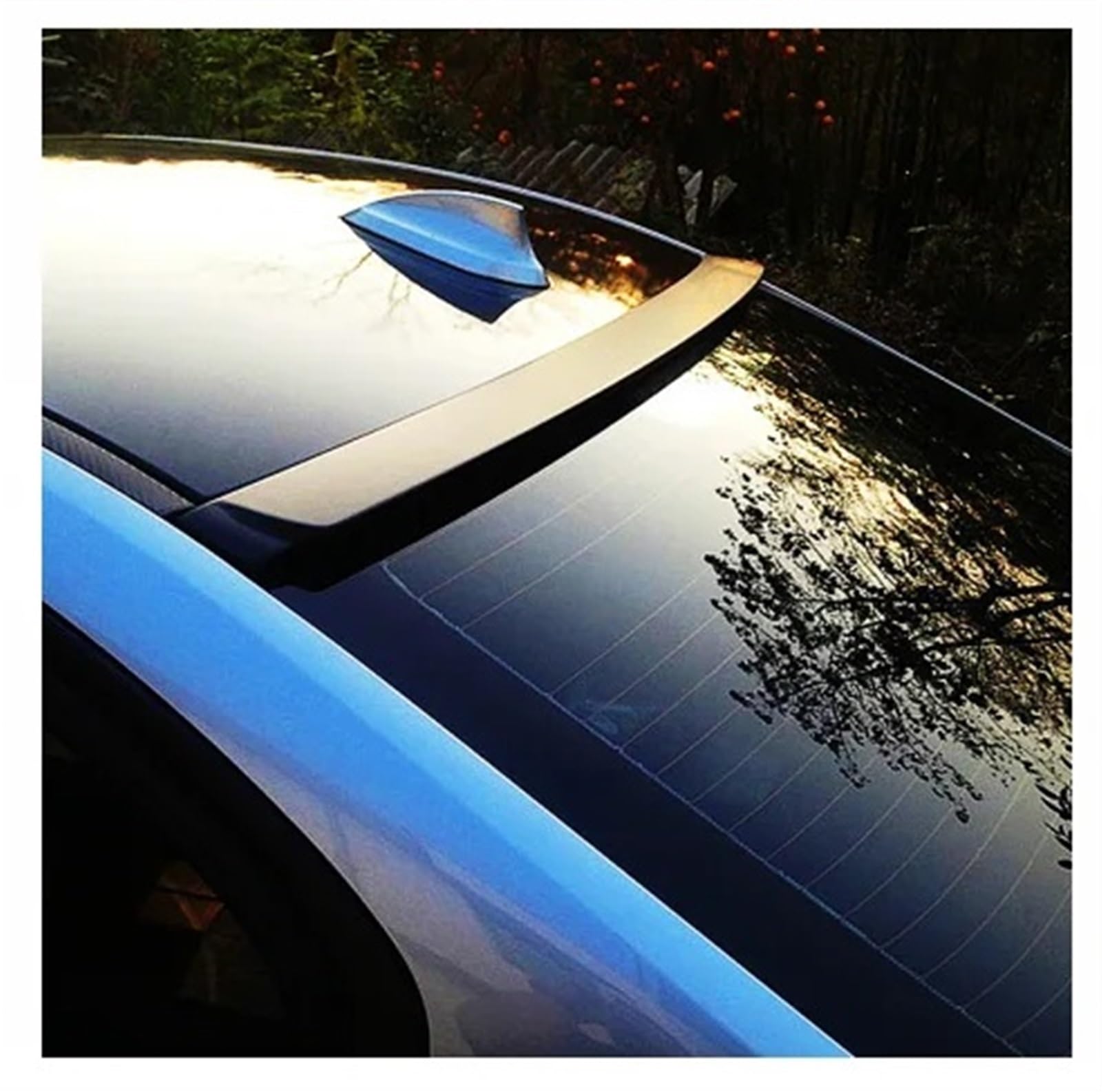 Auto Heckflügel 3 Serie E90 325i 328i 335i 330i M3 2005 2006 2007 2008 2009 2010 2011 2012 Hinten Fenster Dach Spoiler Flügel Heckspoiler Flügel Auto Spoiler Flügel(Matte Black) von SILHUP