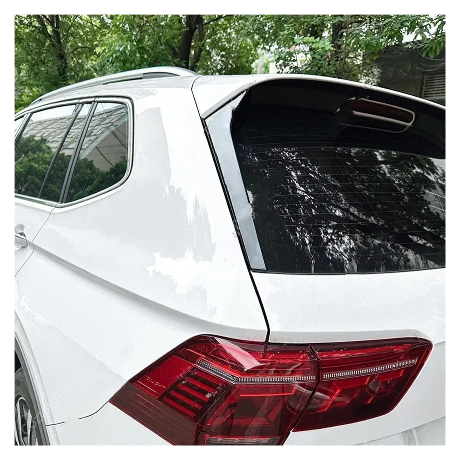 Auto Heckflügel Für VW Für Tiguan MK2 Für TSI Für TDI R Für Line 2017-2023 Heckklappe Heckflügel Bodykit Auto Heckscheibe Spoiler Splitter Auto Spoiler Flügel(B Gloss Black) von SILHUP