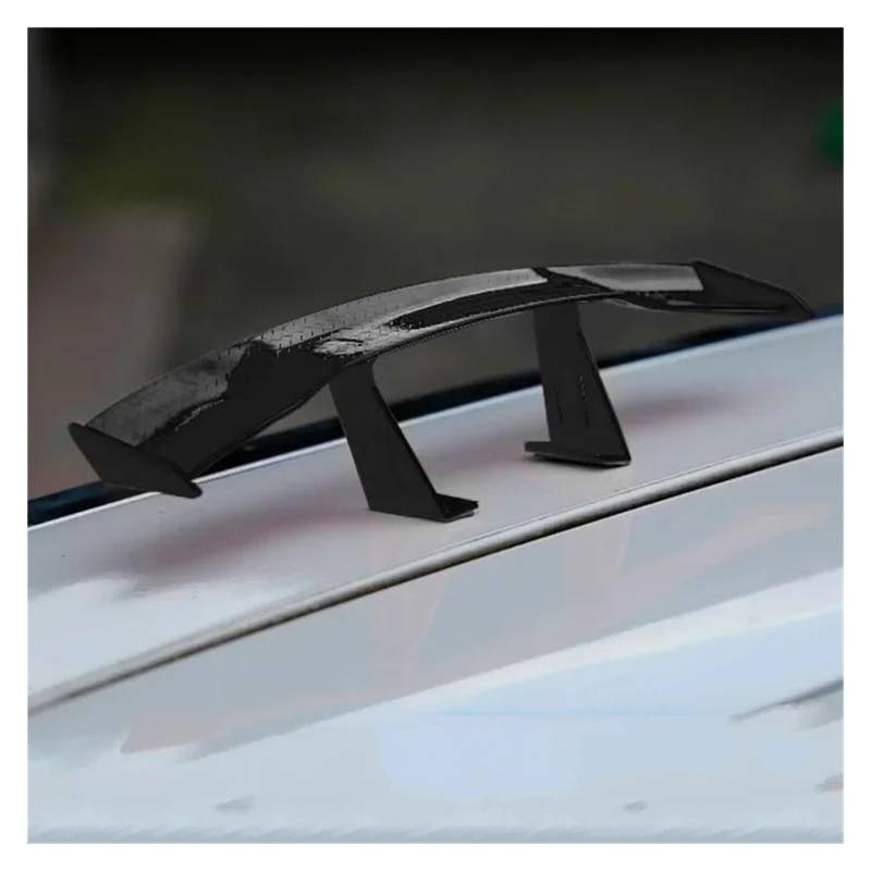 Auto Heckflügel Universal Kleiner Spoiler Auto Spoiler Heckflügel Carbon Look Heckflügel Modell Auto Styling Dekoration Autozubehör Auto Spoiler Flügel(17CM-Black) von SILHUP