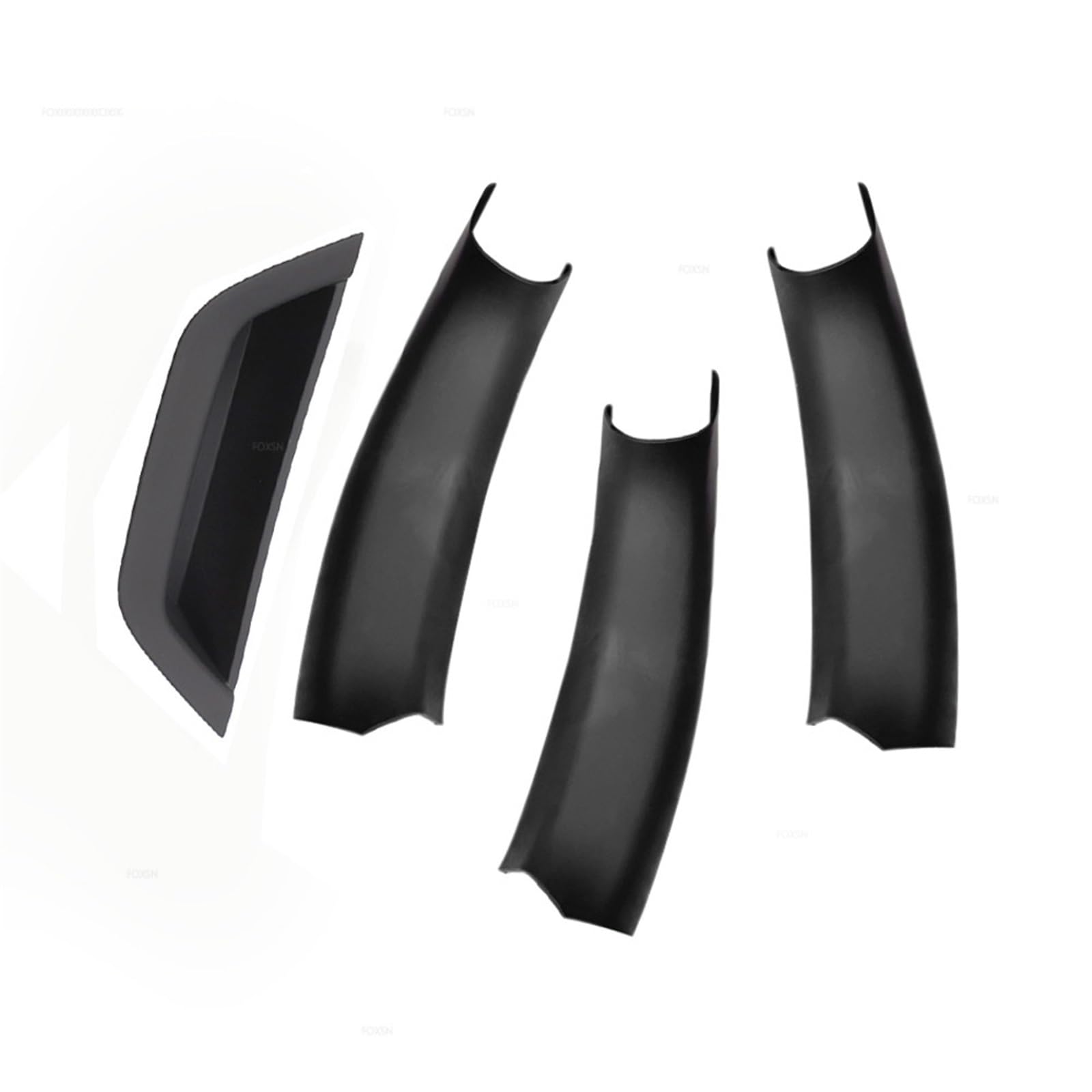 Auto Interieur Zubehör 4 Stück X3 X4 F25 F26 2010 2011 2012 2013 2014 2015 2016 Innentürgriffe Panel Pull Trim Cover LHD/RHD Auto Zubehör Trim(Black Set) von SILHUP