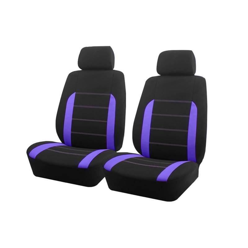 Autositzbezug Autositzbezüge Universalgröße Für Die Meisten Autos SUV LKW Van Autozubehör Innensitzbezüge Für Autos Kompletter Satz Autositzbezüge(Purple 2 seat) von SILHUP