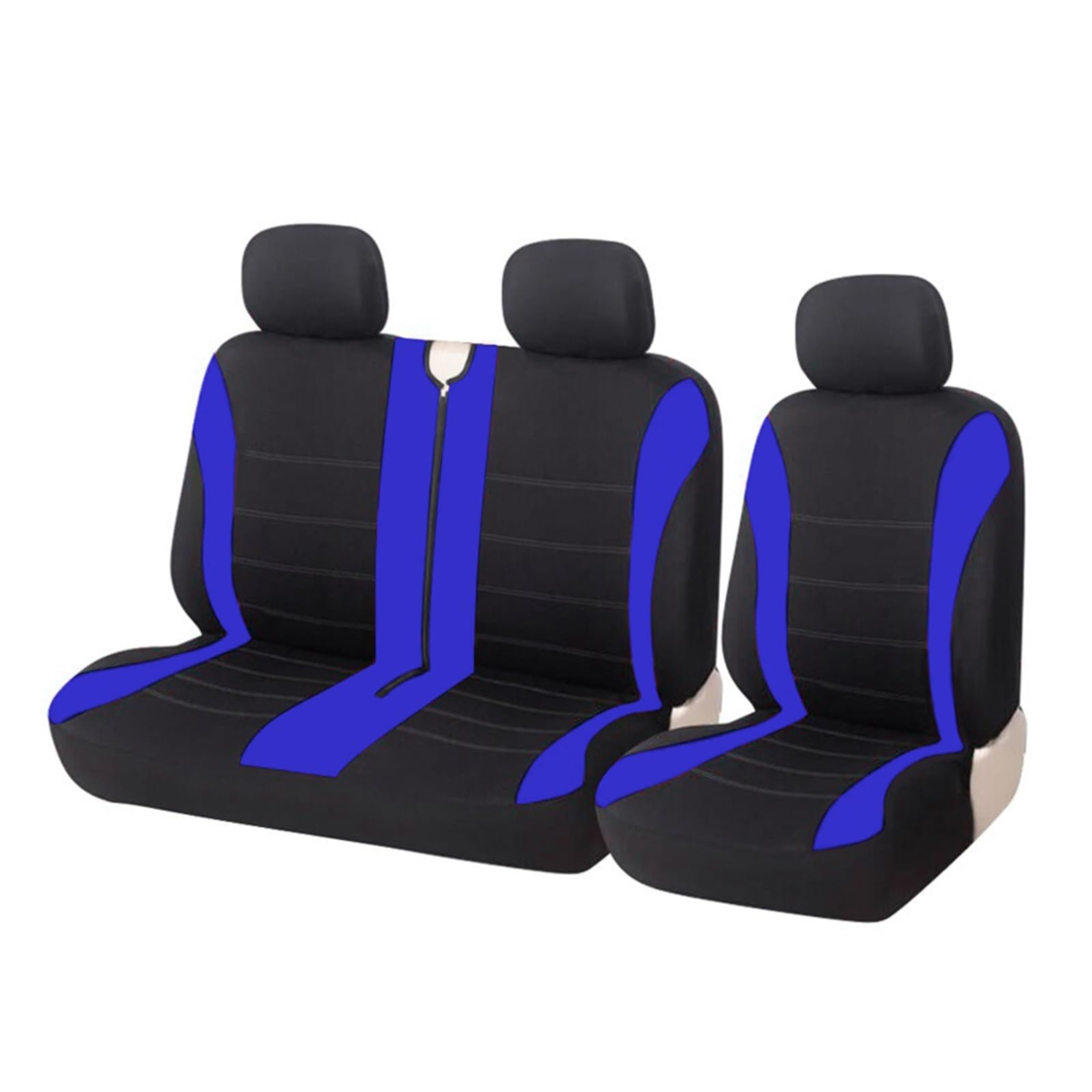 Autositzbezug Für Peugeot 1+2 Heavy Duty Sitzbezüge Schwarz LKW/Van Universal Autositzbezüge, Autositzbezüge(Blue a) von SILHUP