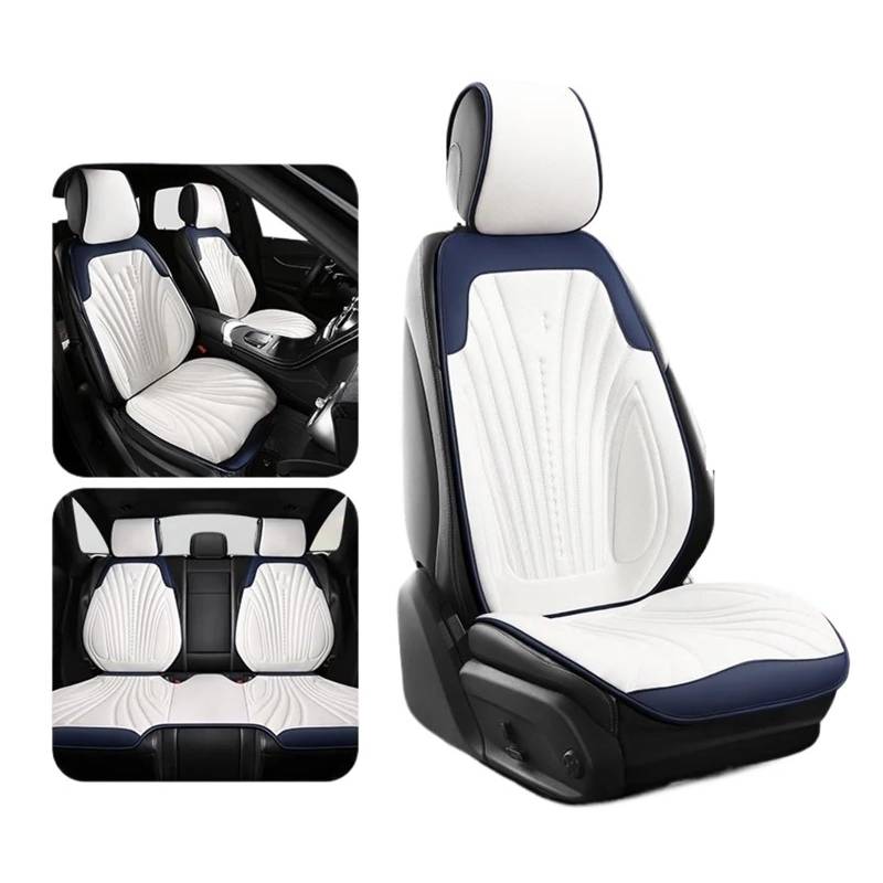 Autositzbezug Universal Auto Sitz Abdeckung Vier Saison Auto Atmungsaktive Sattel Pad Sitzbezüge Für Auto Coole Sitze Abdeckung Schutz Autositzbezüge(White Set) von SILHUP