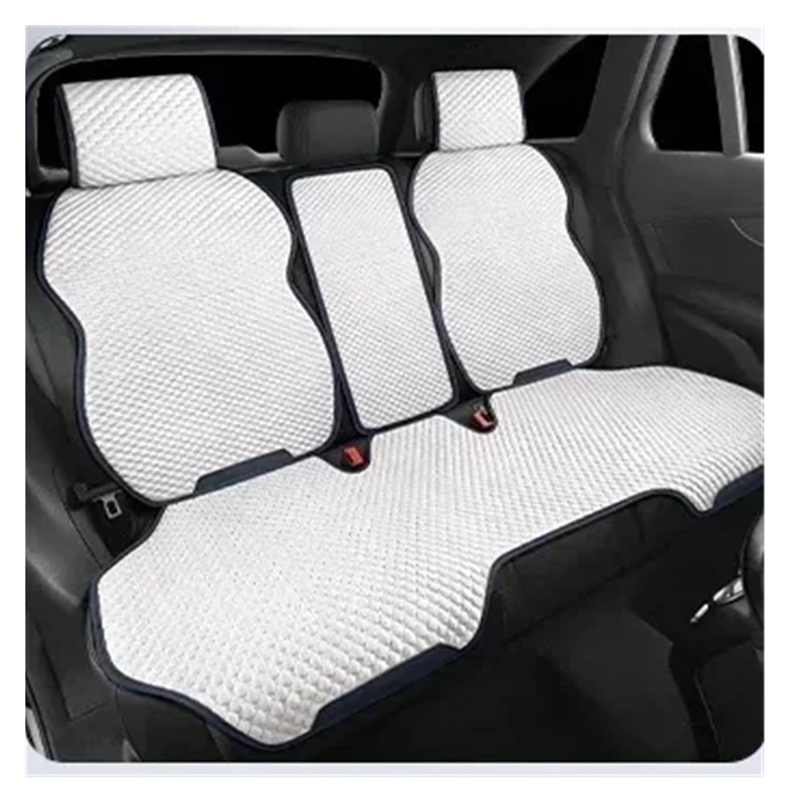 Autositzbezug Universal Auto Sitz Abdeckung Vier Saison Auto EIS Seide Atmungsaktive Sitzbezüge Für Auto Kühlen Sitze Abdeckung Schutz Autositzbezüge(Blue Back seat Set) von SILHUP