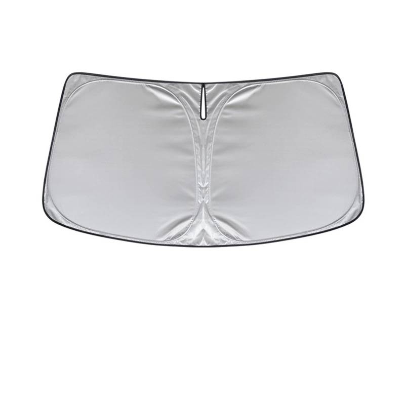 Car Shades Für Tesla 3/Y/S/X Upgrade 6 Schicht Windschutzscheibe Sonnenschutz Visiere Auto Blöcke Frontscheibe Sonnenschutz Sonnenschutz Abdeckung Auto-Sonnenschutzschild(2layer Silver for M/X) von SILHUP