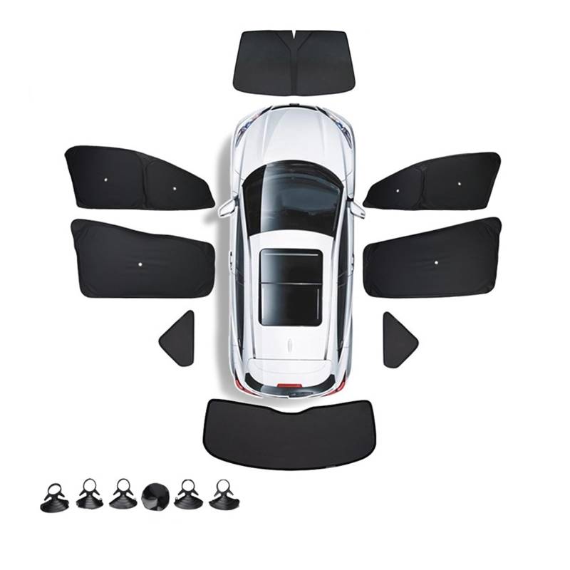 Car Shades Für Tesla Model 3 Y S X 2023 Auto-Seitenfenster Privatsphäre Sonnenschutz Rollo Schattierung Custom Front Rear Windshied Sonnenschirm Auto-Sonnenschutzschild(MS Full 8pcs) von SILHUP