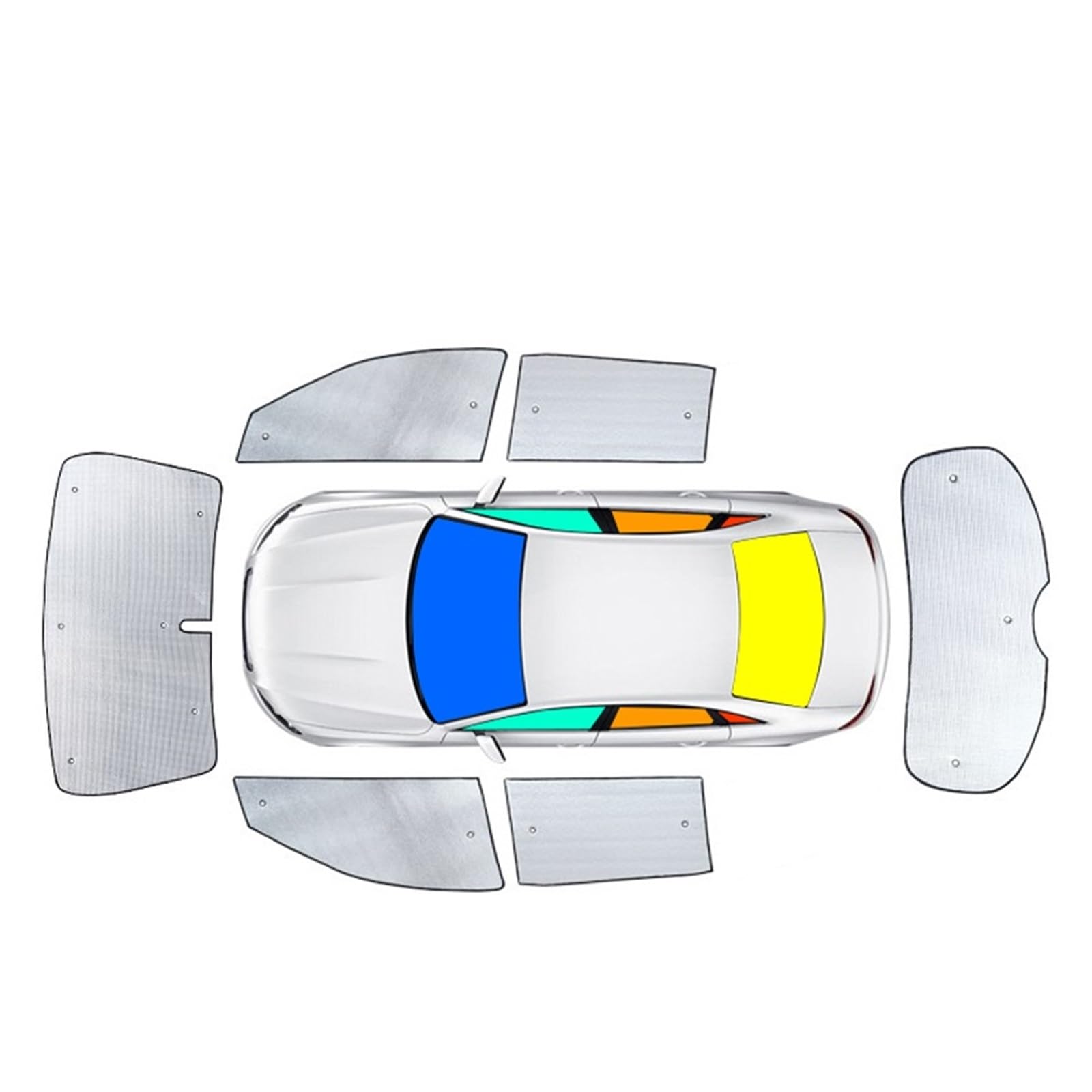 Car Shades Für Volvo S60 2012-2025 Auto Sonnenschutz Abdeckung Fenster Windschutzscheibe Vorhang Sonnenschutz Auto Sonnenschutz Auto Zubehör Auto-Sonnenschutzschild(Whole,B) von SILHUP