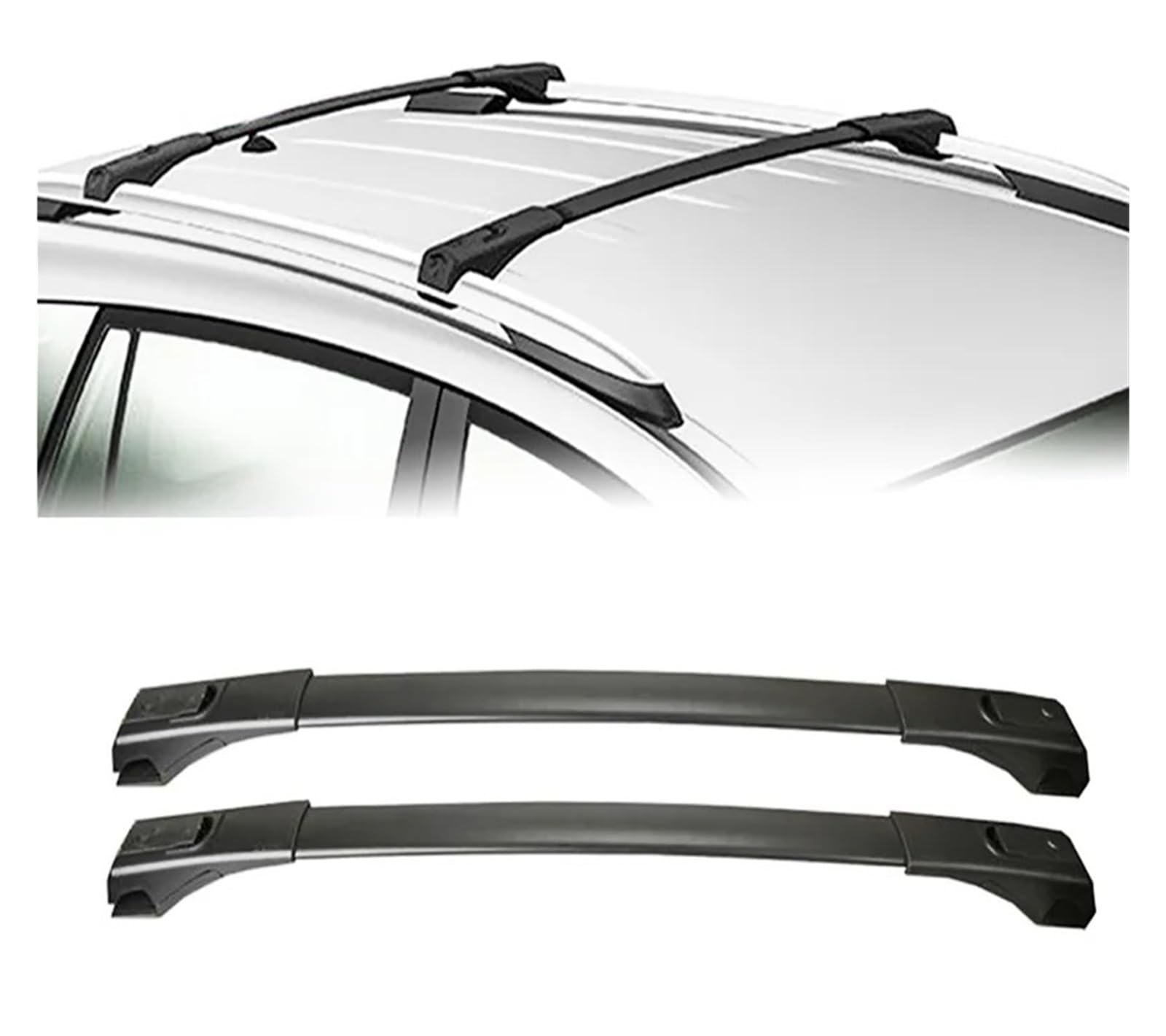 Dachträger Auto Für Toyota Für RAV4 2013-2018 Dachträger Querstange Reisen Dach Top Gepäckträger Rack Fahrrad Lagerung Halter Relingträger von SILHUP