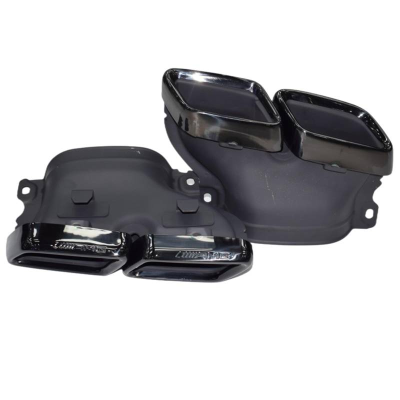 Endrohrblende Für C63 W205 C200 C300 C260 C180 15–18 Carbonfaser Glänzend/Mattschwarz AMG Auspuffspitzen Schalldämpferrohr Auto Auspuffspitze(Dark Grey) von SILHUP