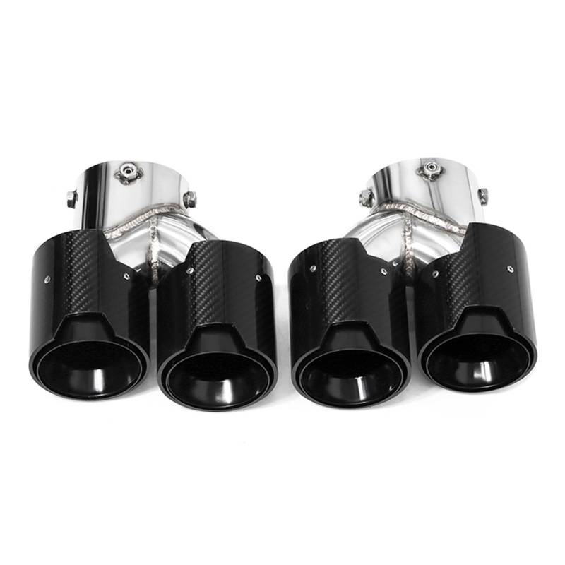 Endrohrblende Für G20 G21 M340i G23 M440i G42 M240i 2020-2024 Auspuff Endrohr Umwandlung Dual Outlet Carbon Faser MP Endrohr Schalldämpfer Auto Auspuffspitze(Carbon Fiber B) von SILHUP