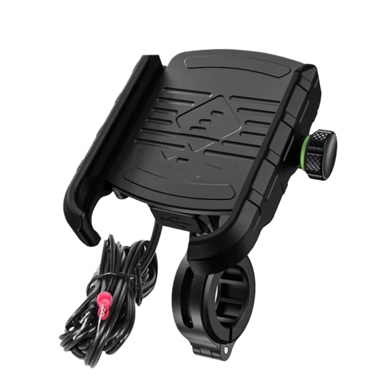 Handyhalterung Motorrad Motorrad Telefon Halter Schnelle Drahtlose Lade Schnelle USB Ladegerät Moto Motorrad Spiegel Stand Unterstützung GPS Navigationshalterung(M8 USB Charger) von SILHUP