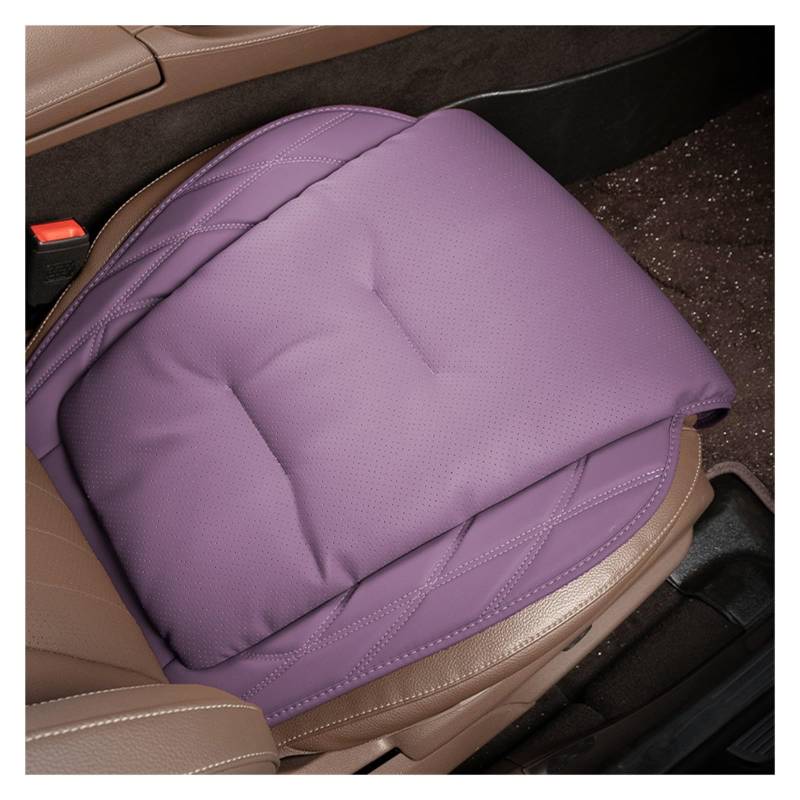 SILHUP Autositzbezug Autositzkissen Hauptfahrer Universelles Vier-Jahreszeiten-Ledersitzkissen Passende Sitzbezüge Autositzbezüge(Cushion-Purple) von SILHUP