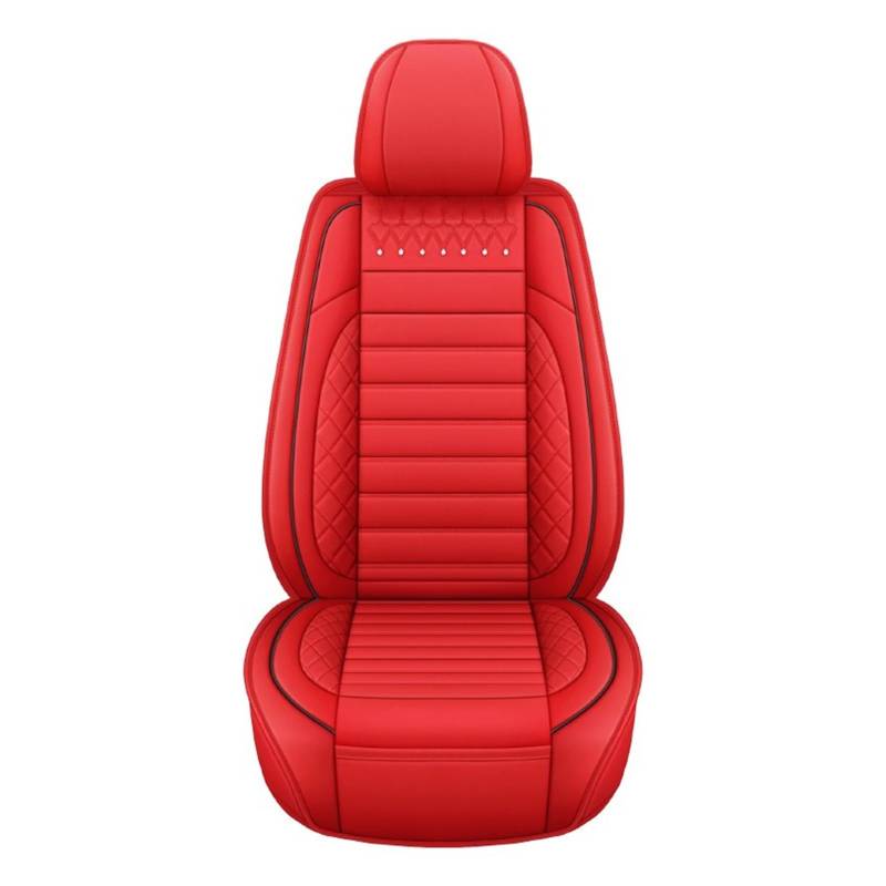 SILHUP Autositzbezug Für Kia Für Sportage Für Rio 3 Für Cerato Für Optima Für Carens Für Sorento Für Stinger Für Line Auto Sitzbezug Leder Autositzbezüge(1Pcs-Red) von SILHUP